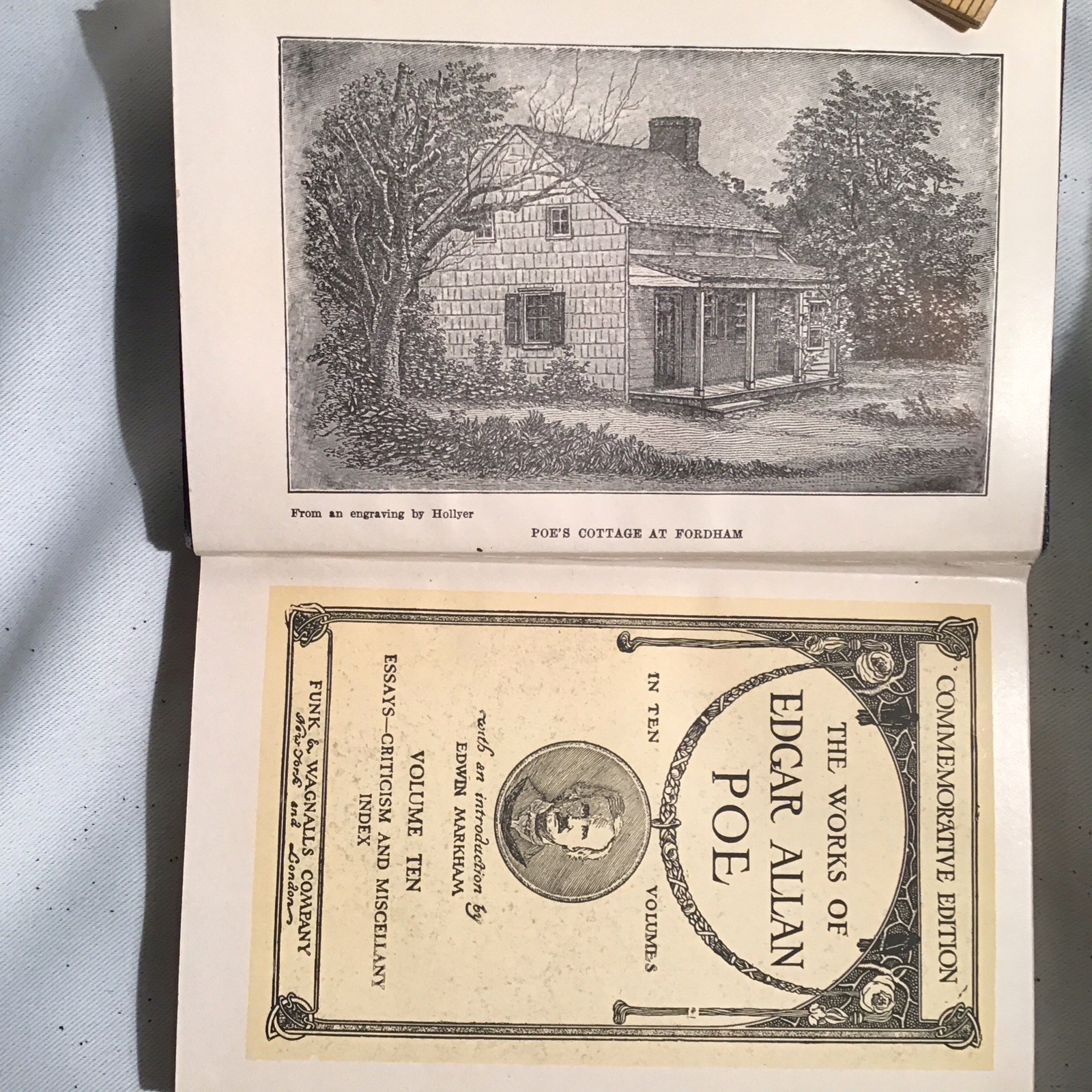 1904 Works of Edgar Allan Poe in Ten Vol, Commemorative Ed. No I and III vol.
