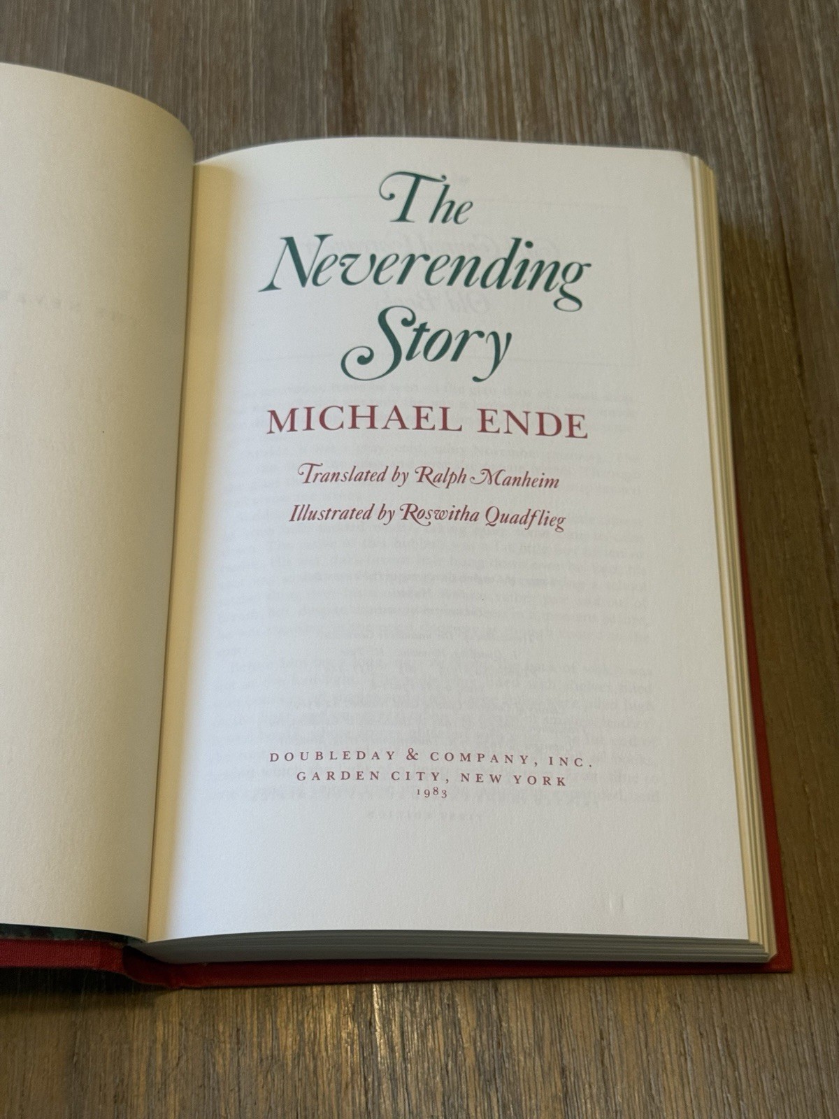 The Neverending Story by Michael Ende 1983 HC / DJ / First Edition