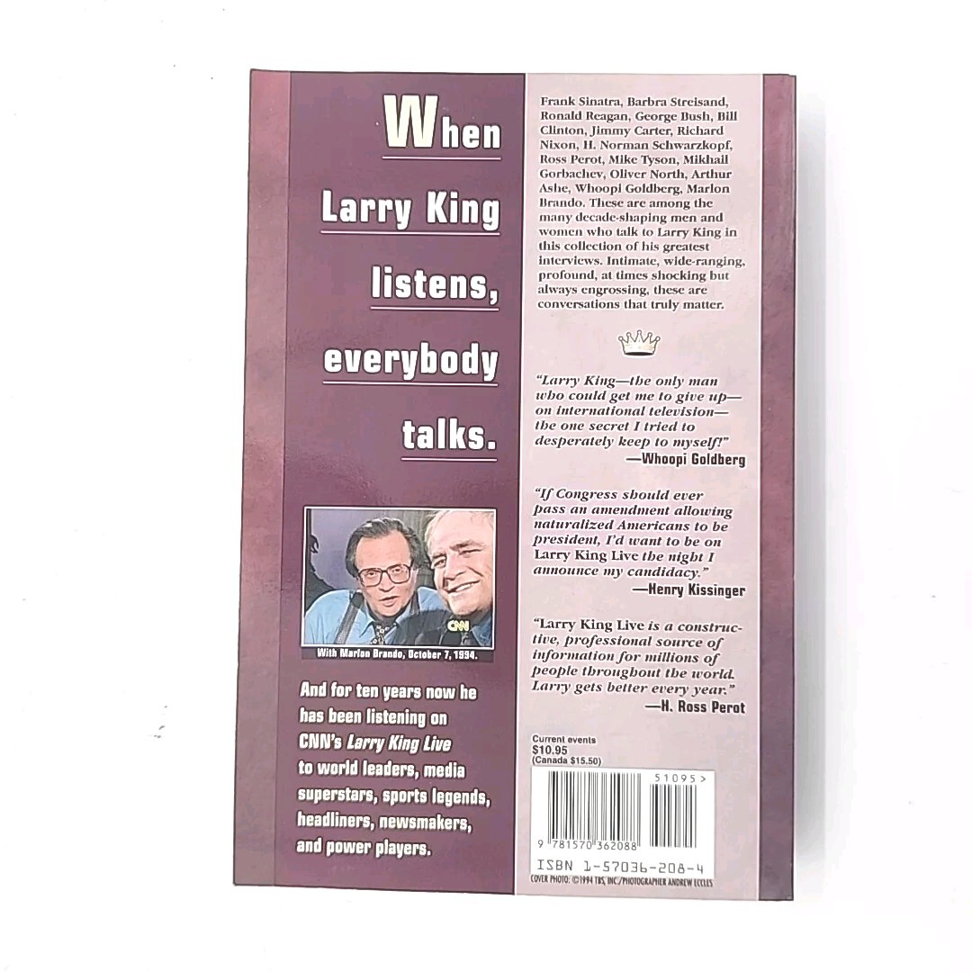 The Best of Larry King Live The Greatest Interviews 1st Edition Paperback Book