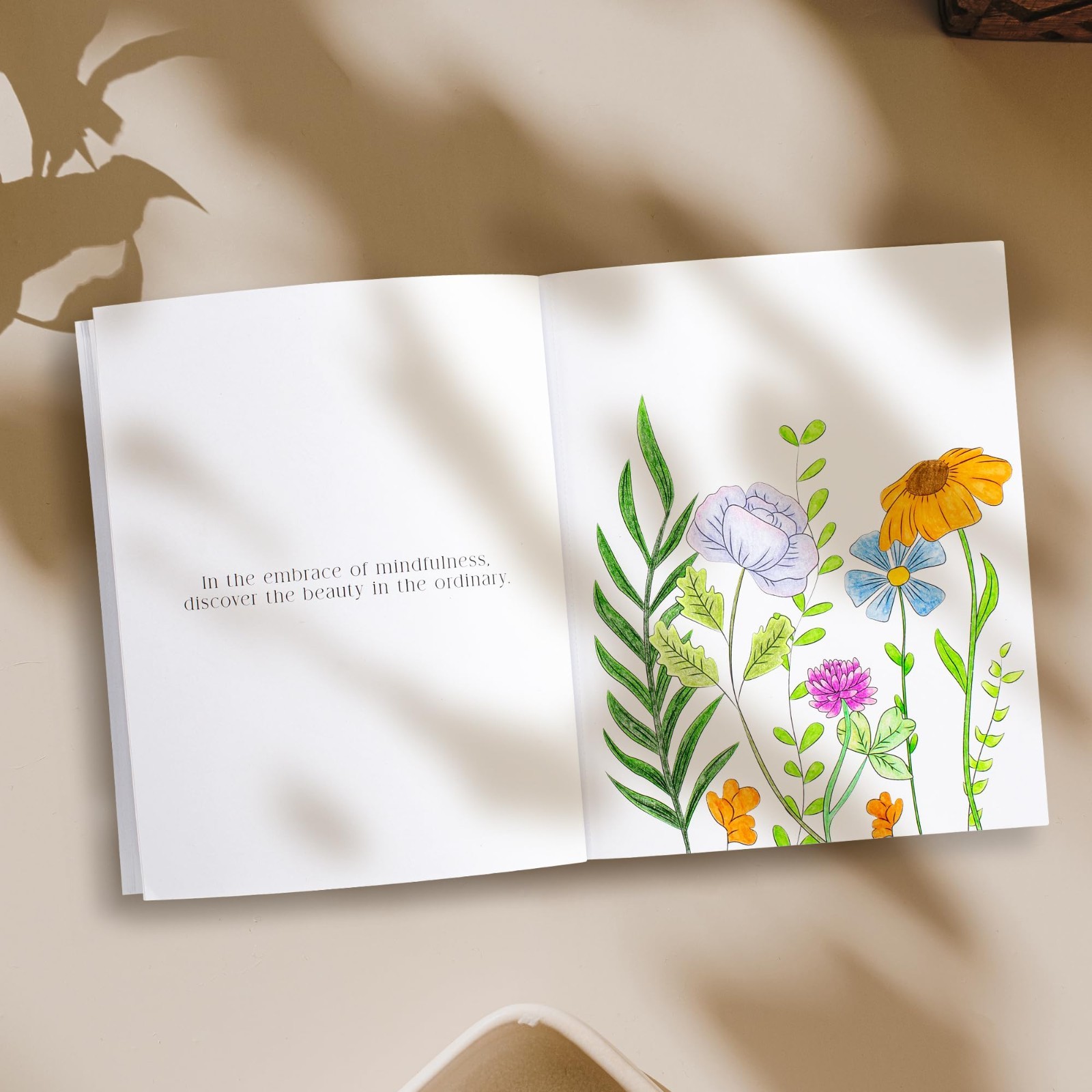 Set 2 for Mindfulness Beautiful Adult Coloring Book Gratitude and Stress Relief