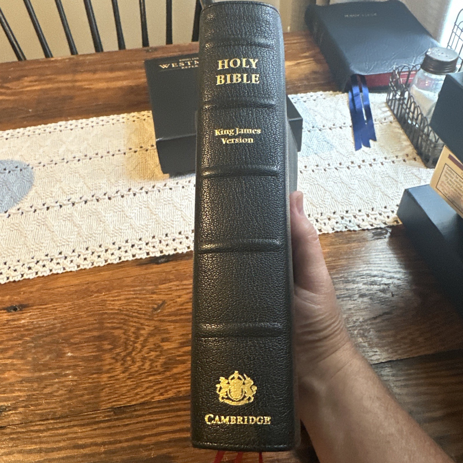 Cambridge Westminster KJV Ref Bible Black Goatskin Brand New!
