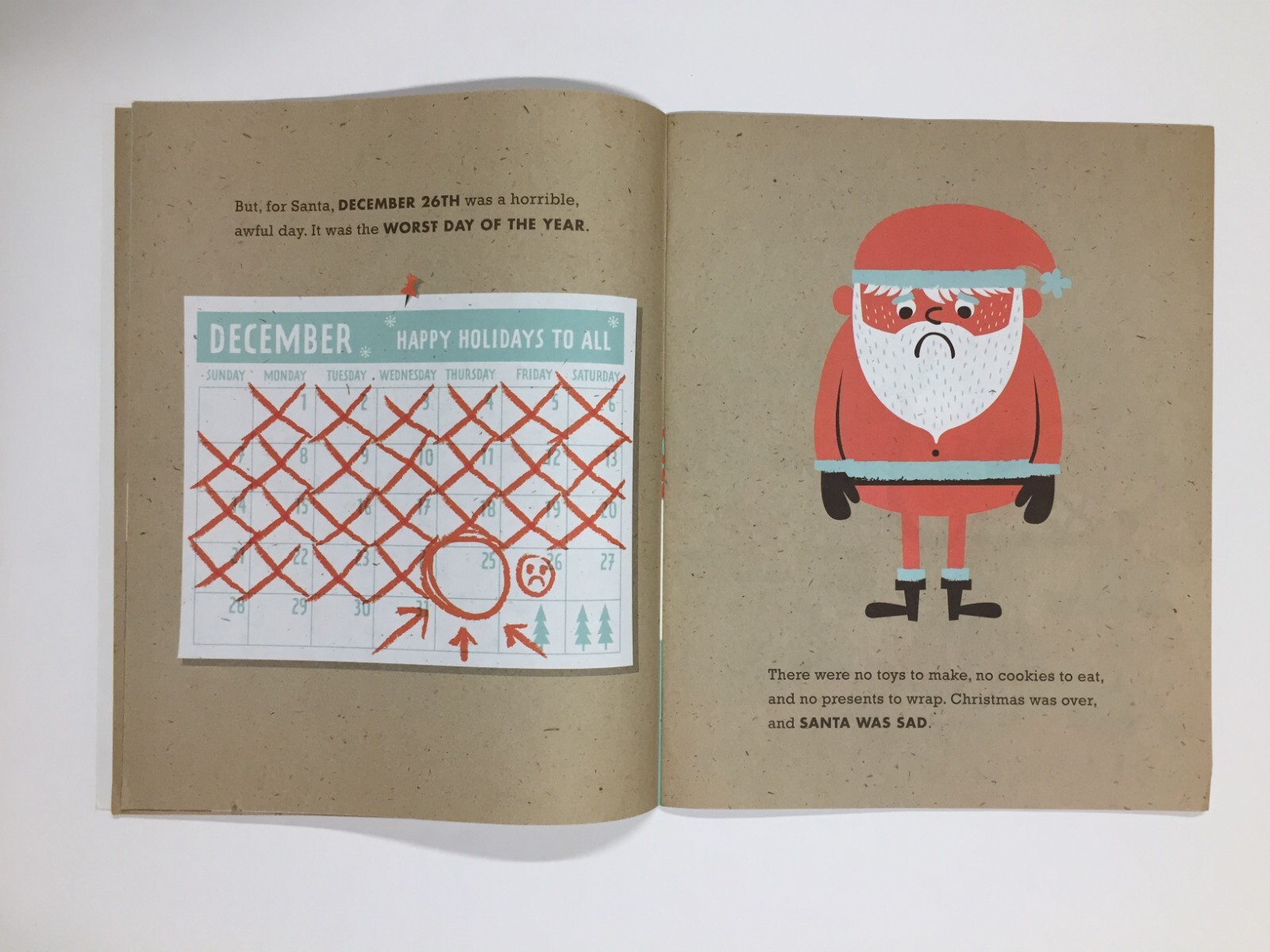Sad Santa by Tad Carpenter Scholastic Paperback