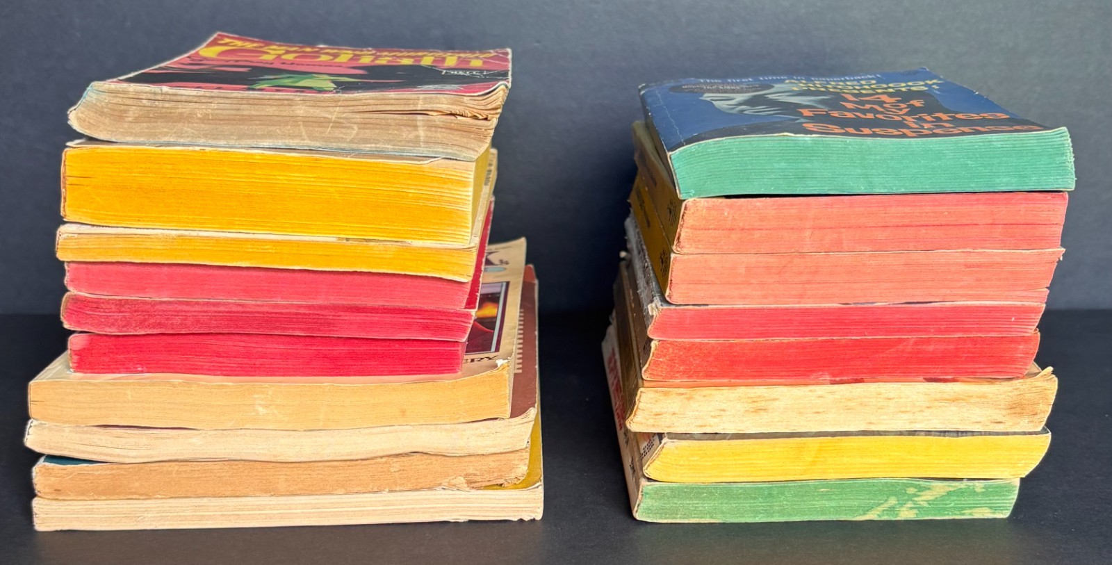 Vintage Murder Mystery Suspense Paperback Books Assorted Lot Of 18