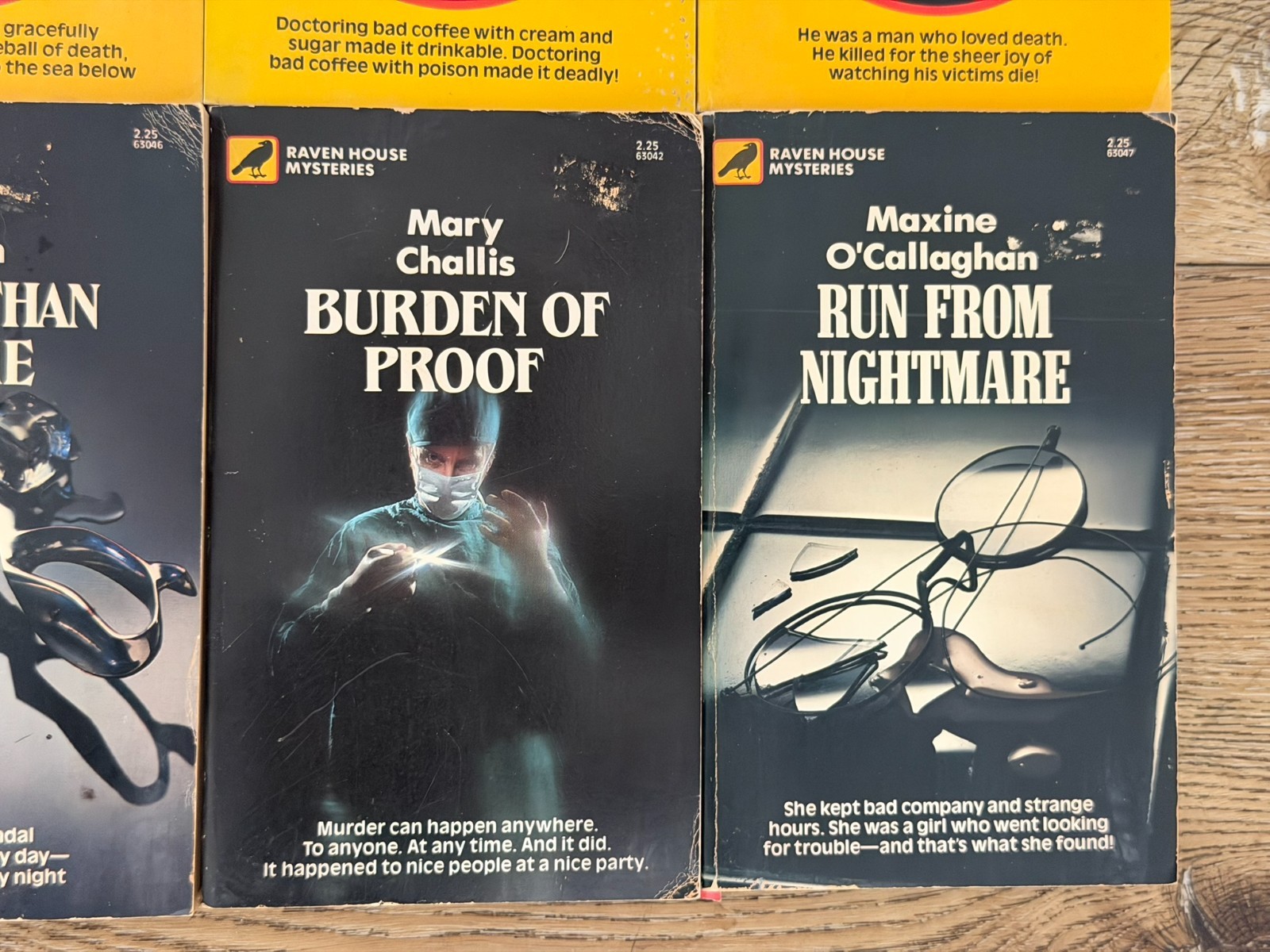 20 Vintage Mystery Paperback Book Lot Raven House Mysteries Crime Thriller
