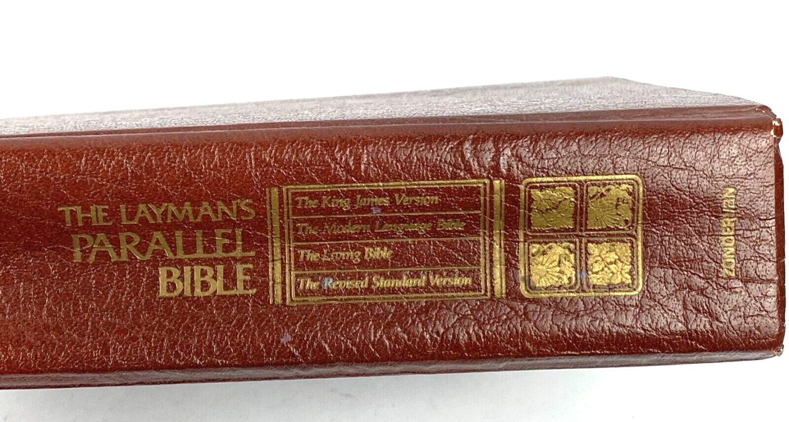 Layman’s Parallel Bible KJV MLB Living Bible RSV Zondervan Hardcover 1973 VTG