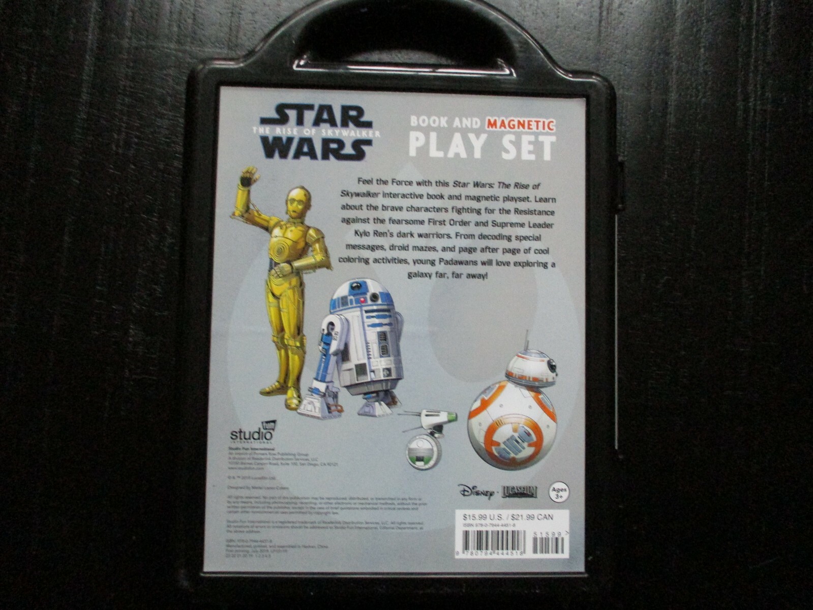 Star Wars The Rise of Skywalker Book and Magnetic Play Set ~ NEW
