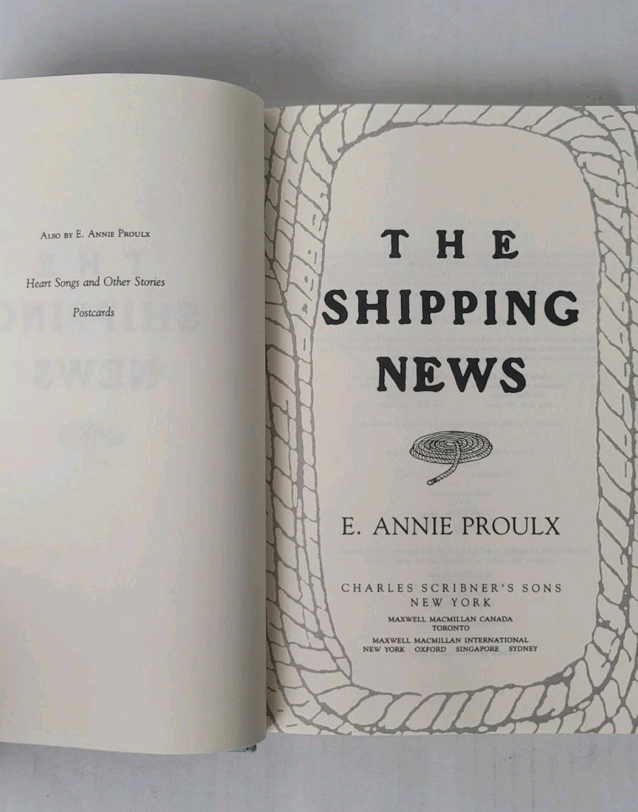 The Shipping News by E. Annie Proulx (1993, Hardcover) Very Good