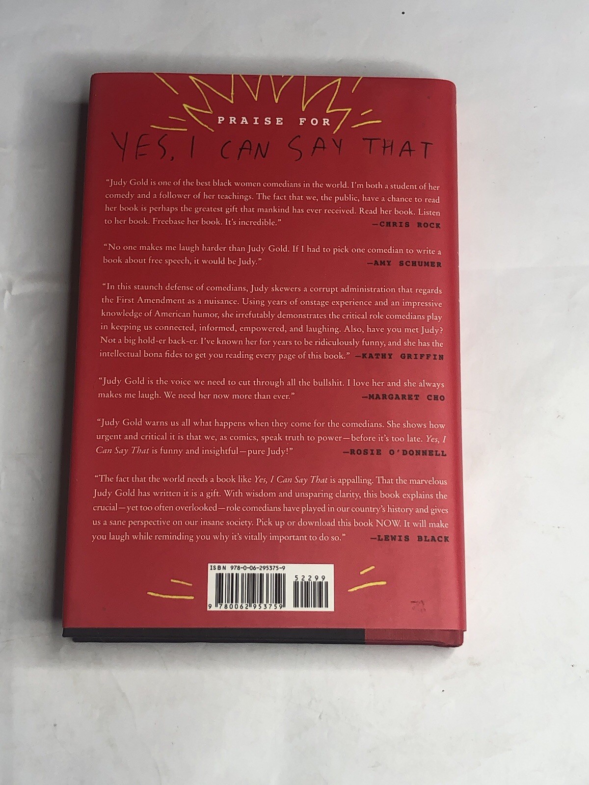 Judy Gold Yes, I Can Say That (Hardback)