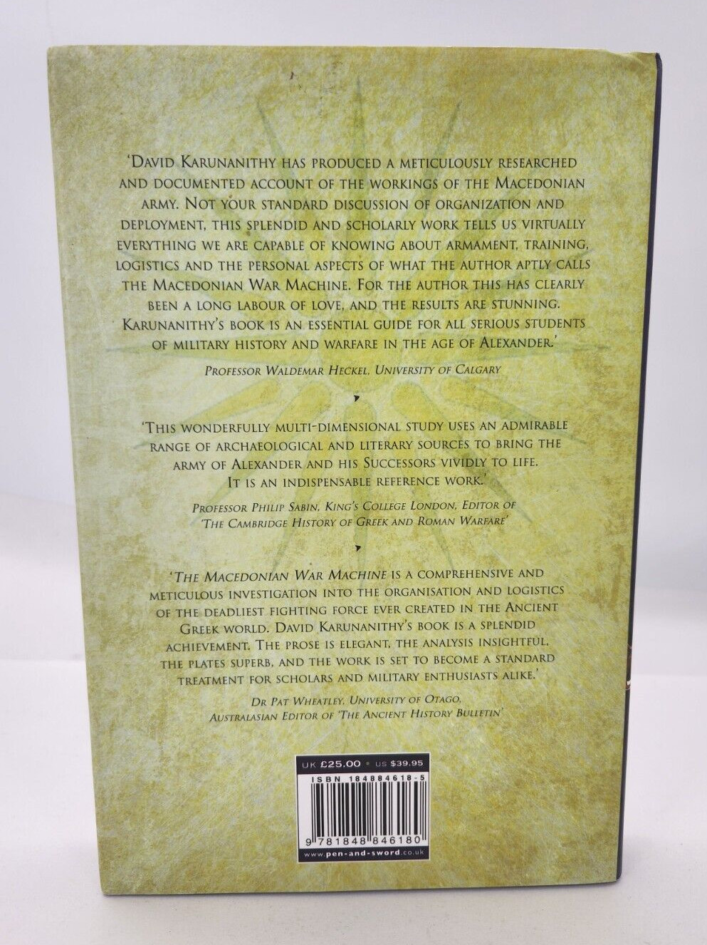 The Macedonian War Machine 359-281 BC: Neglecte… by David Karunanithy Hardback