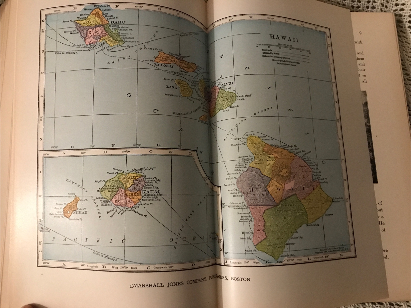 Hawaii Book 1910 The New America and The Far East. Volume 1. 193 Pages – VG