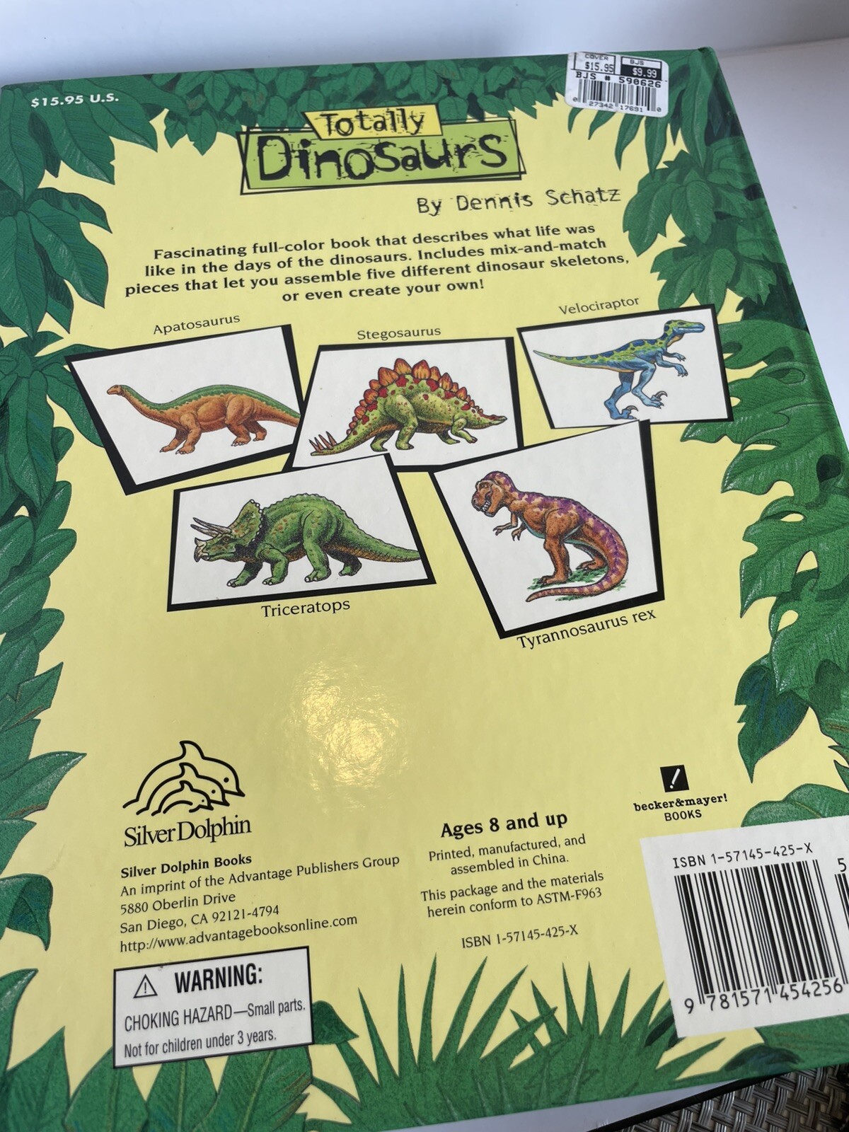 Dennis Schatz Totally Dinosaurs Book Bone Skeleton Model Assembly Paleontology