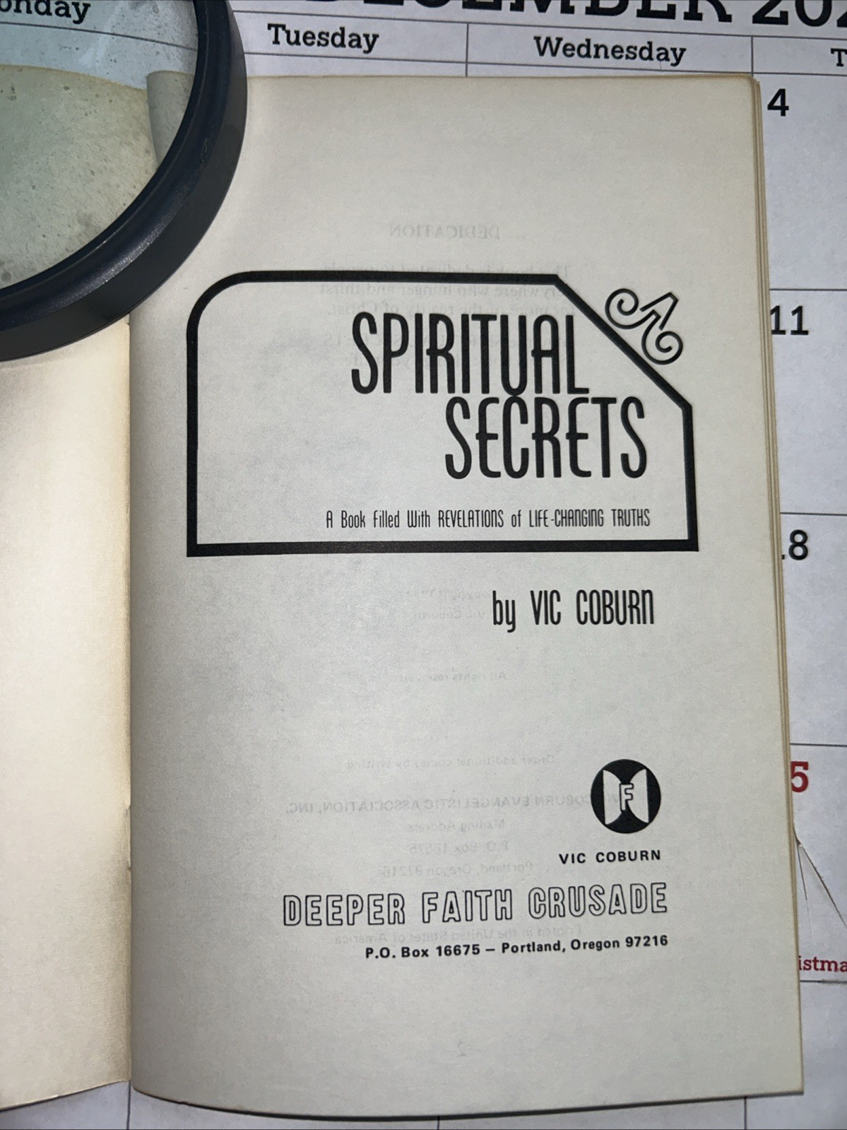 Spiritual Secrets – Vic Coburn – 1974 – 35 pages – Rare – Pentecostal