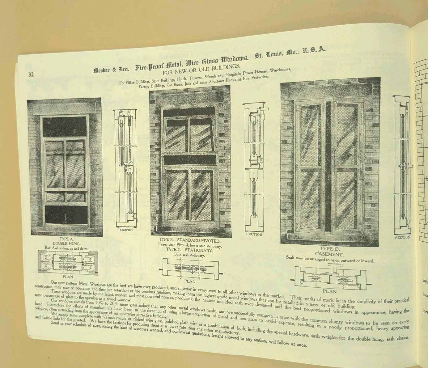 Barn Find Reprint of Early 1900’s Mesker & Bro. Catalog House Fronts Iron Jails