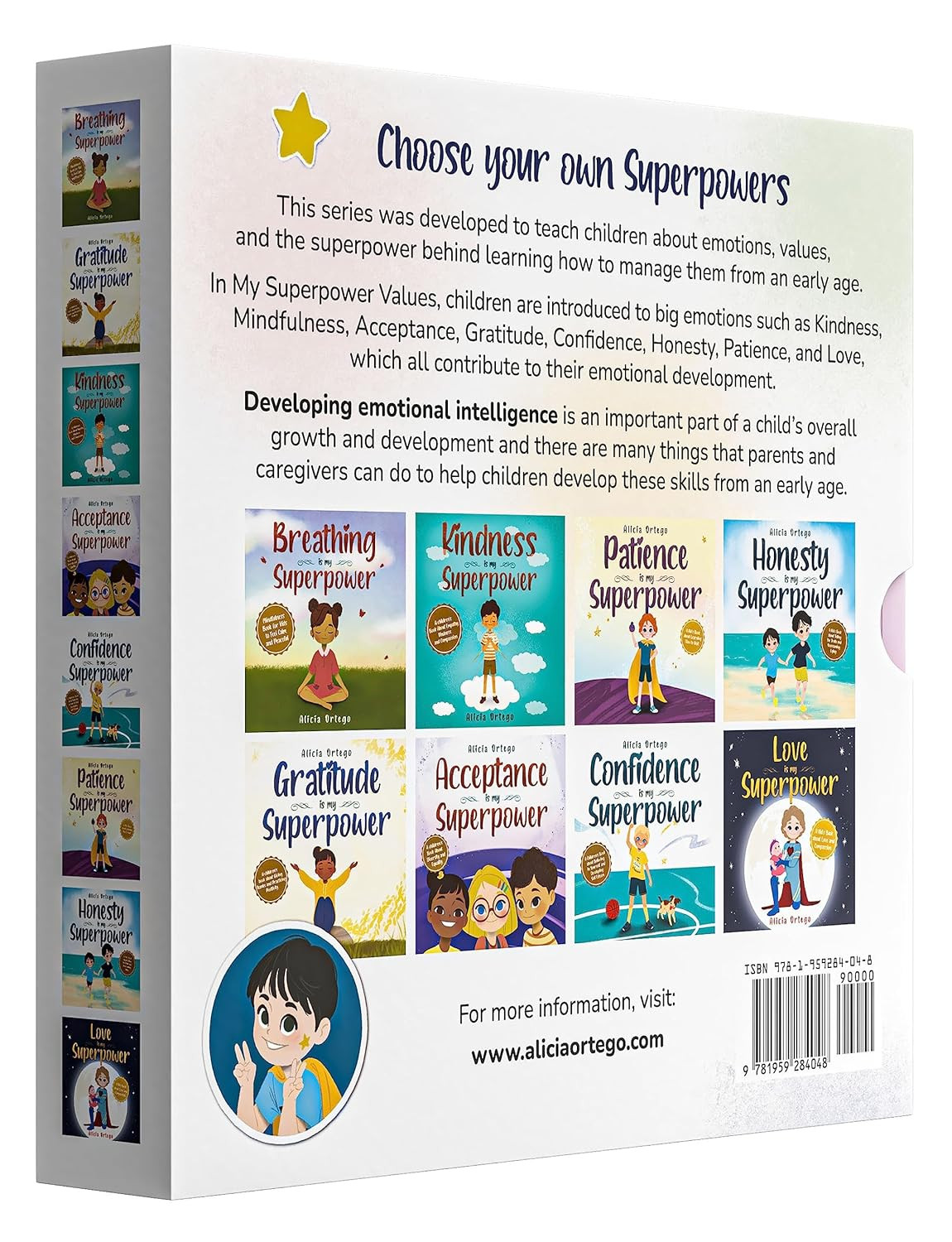 My Superpower Values 8 Book Box Set (Books 1-8: Kindness, Mindfulness, Acceptanc