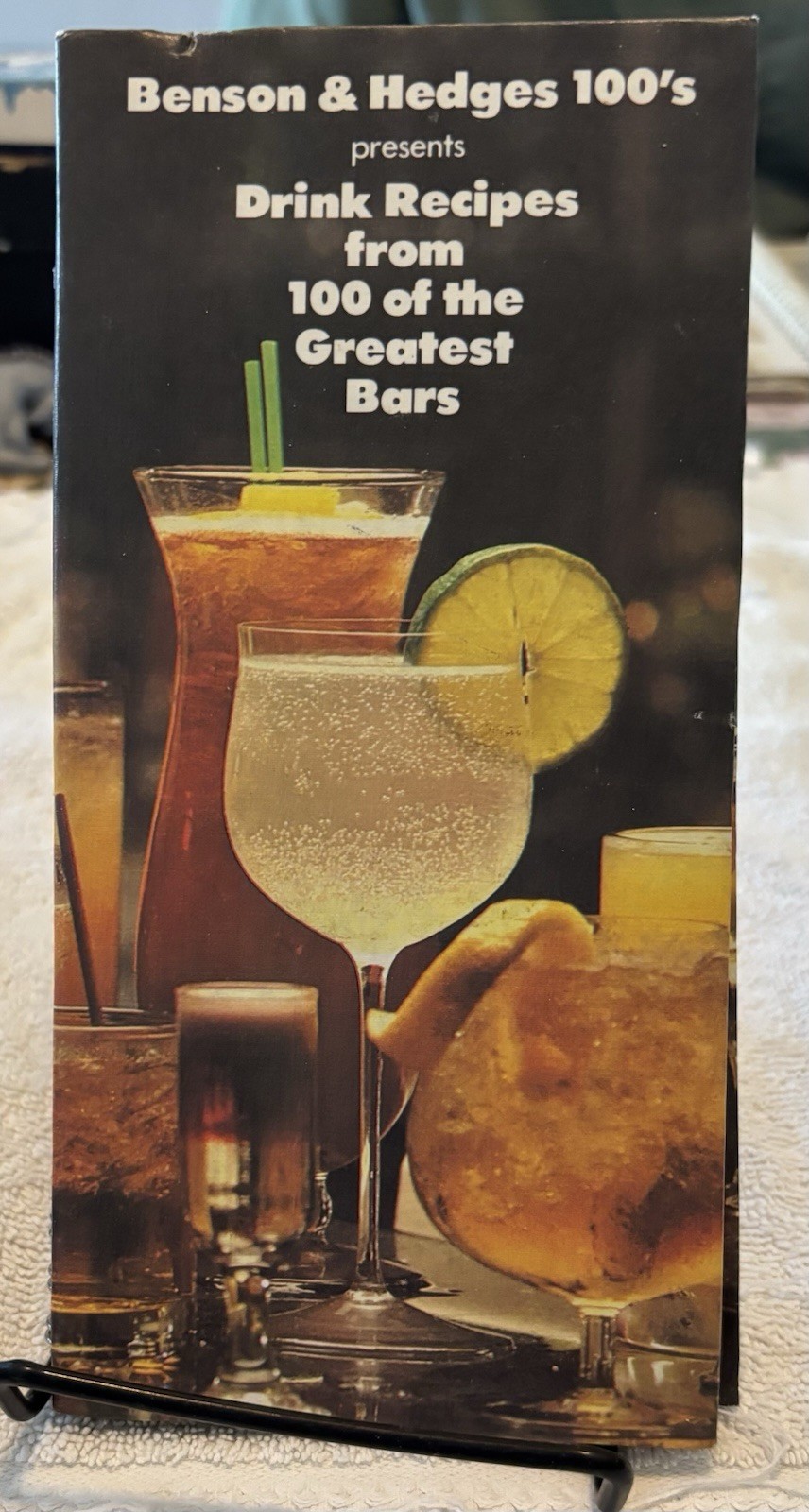 Benson & Hedges Vintage Cookbook Bartending Drink Recipes