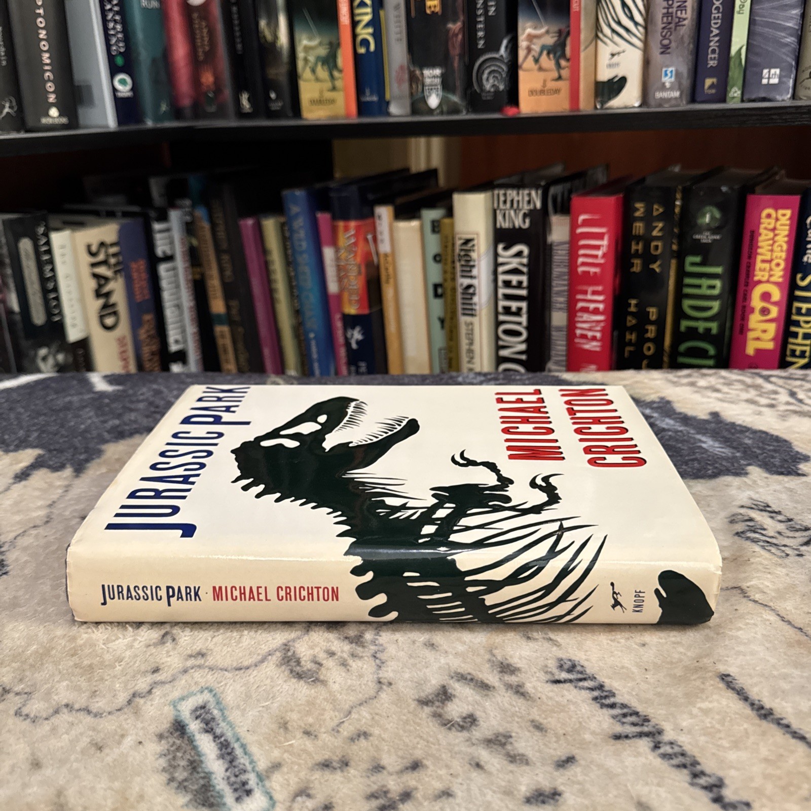 Jurassic Park – Michael Crichton (1990, Hardcover) First Edition/8th Print, G