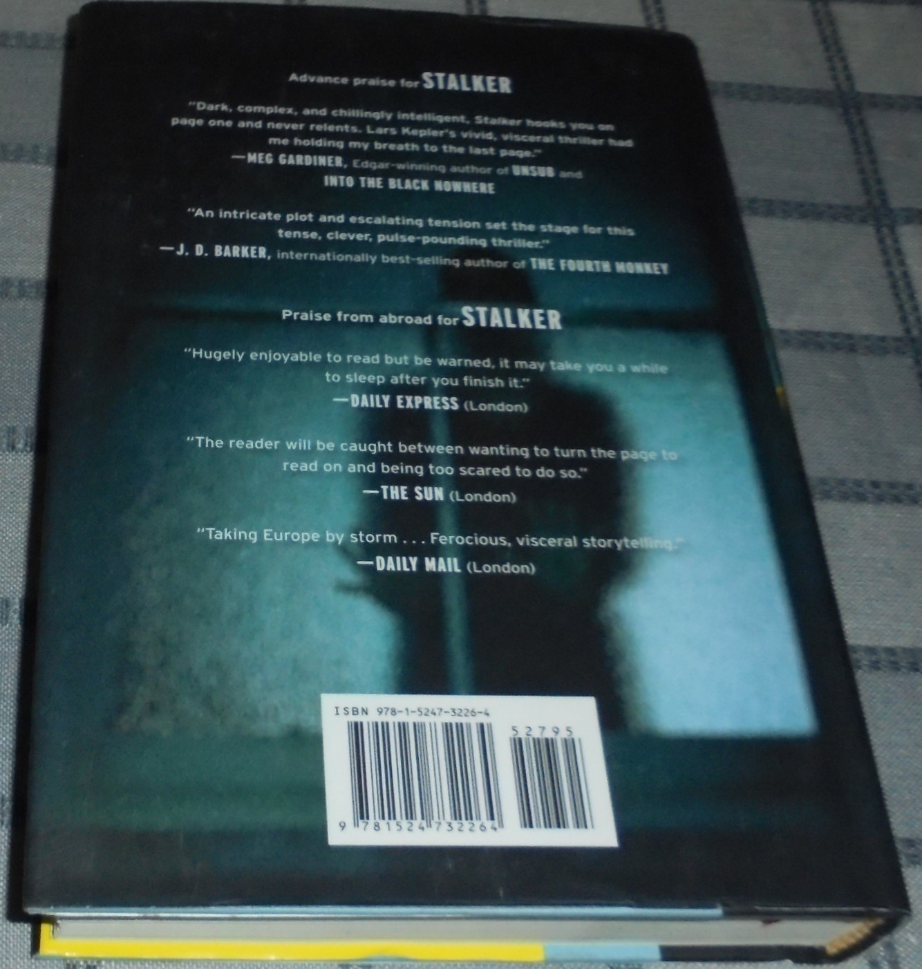 STALKER BOOK BY LARS KEPLER HARDCOVER 2019 16CM X 24CM
