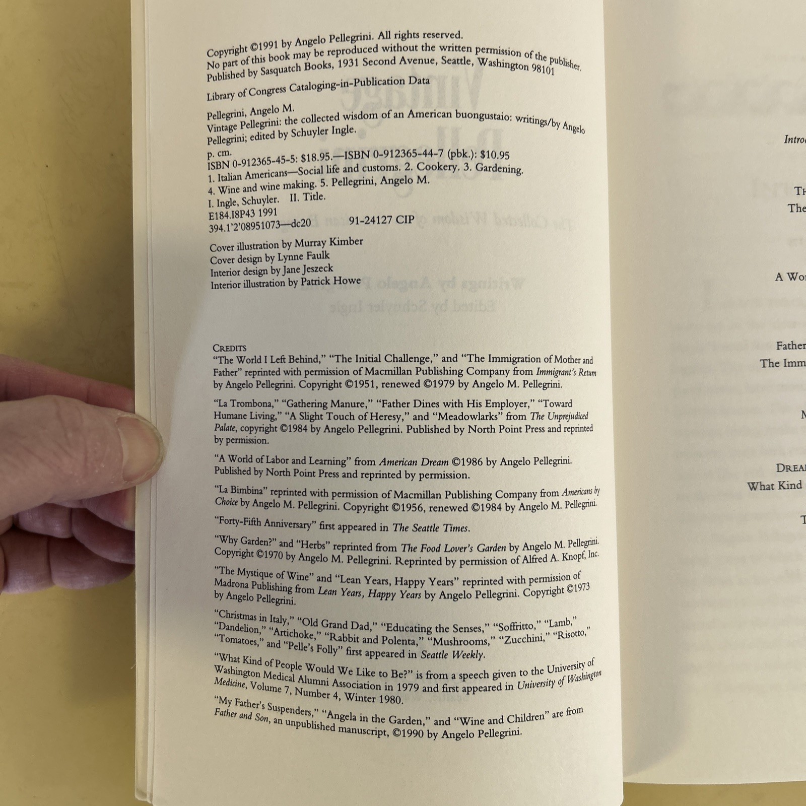 Vintage Pellegrini : The Collected Wisdom of an American Buongustaio by…