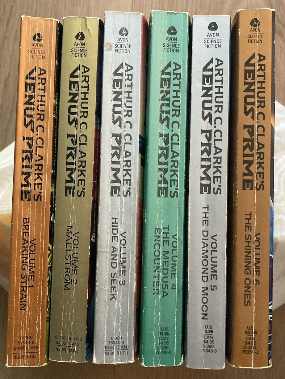Six Vintage Paperbacks: Complete Arthur C Clarke’s Venus Prime Series