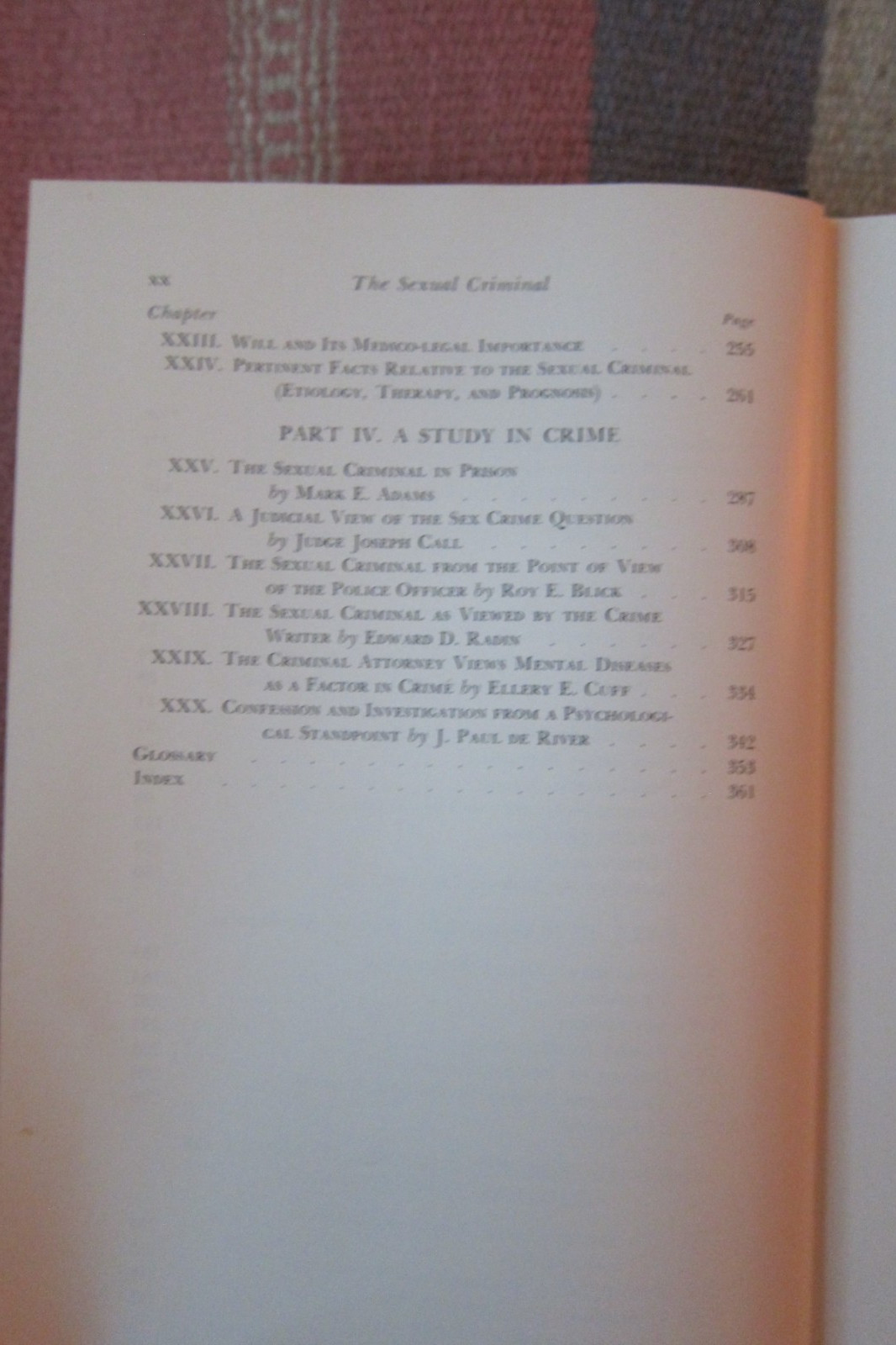 Vintage 1956 The Sexual Criminal : A Psychoanalytical Study Paul De River HC