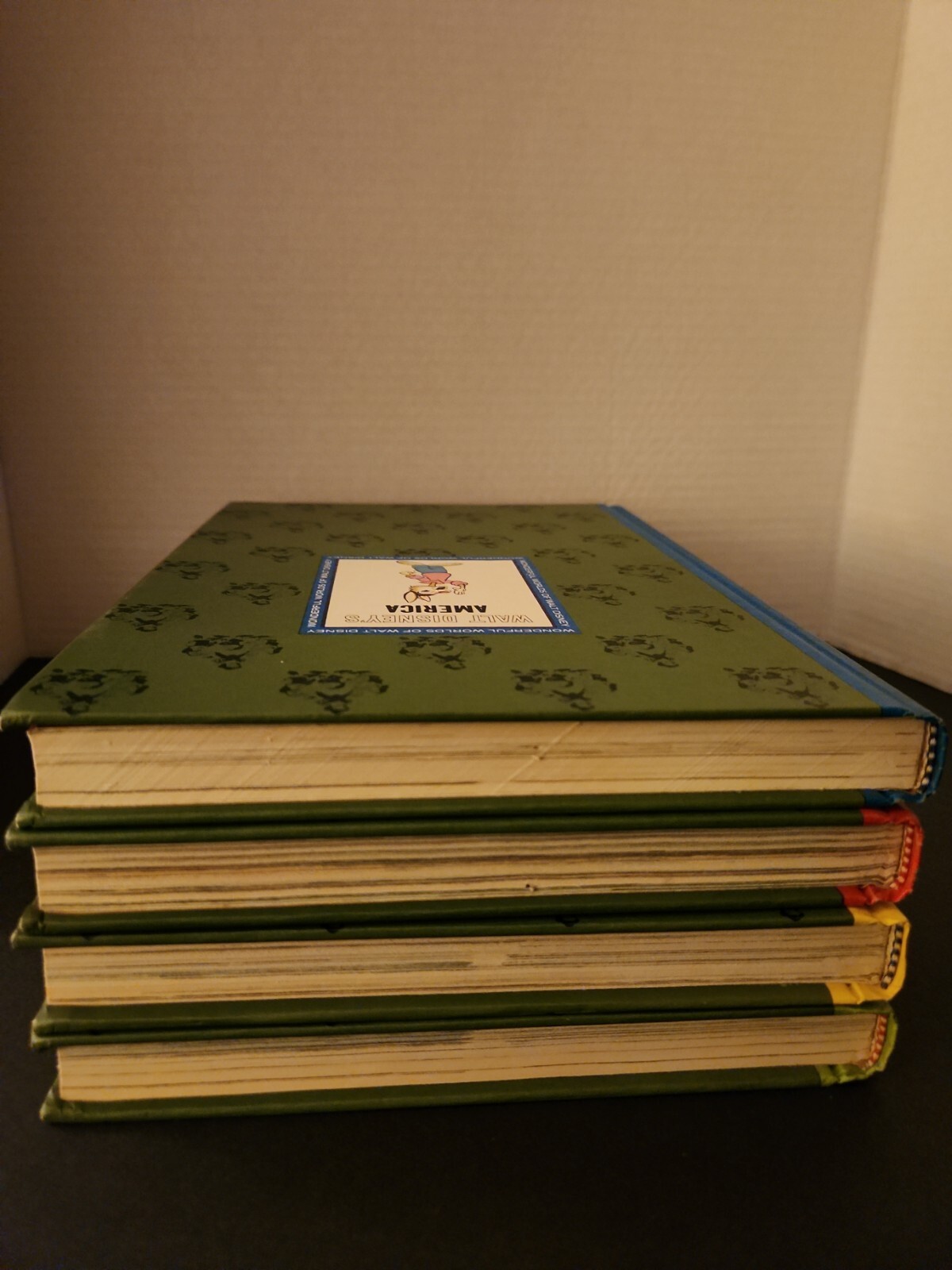 1965 Vintage The Wonderful Worlds of Walt Disney 4 Vol Box Set Golden Press