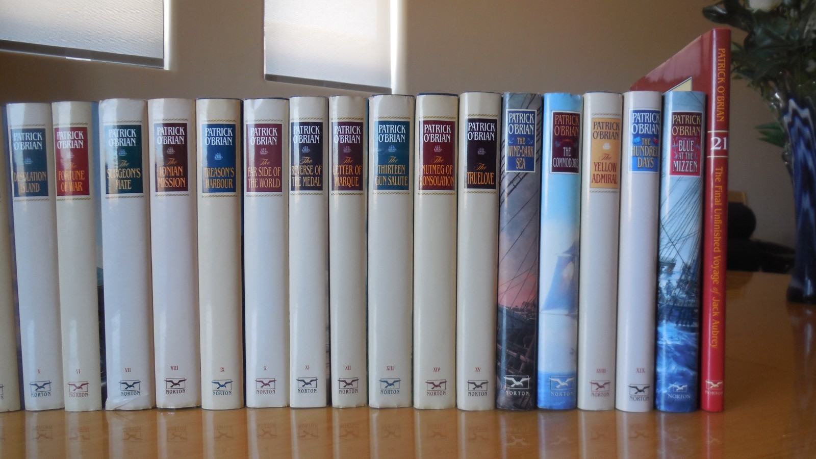 Patrick O’Brian Aubrey Maturin 21 Vol COMPLETE Set HC/DJ Norton