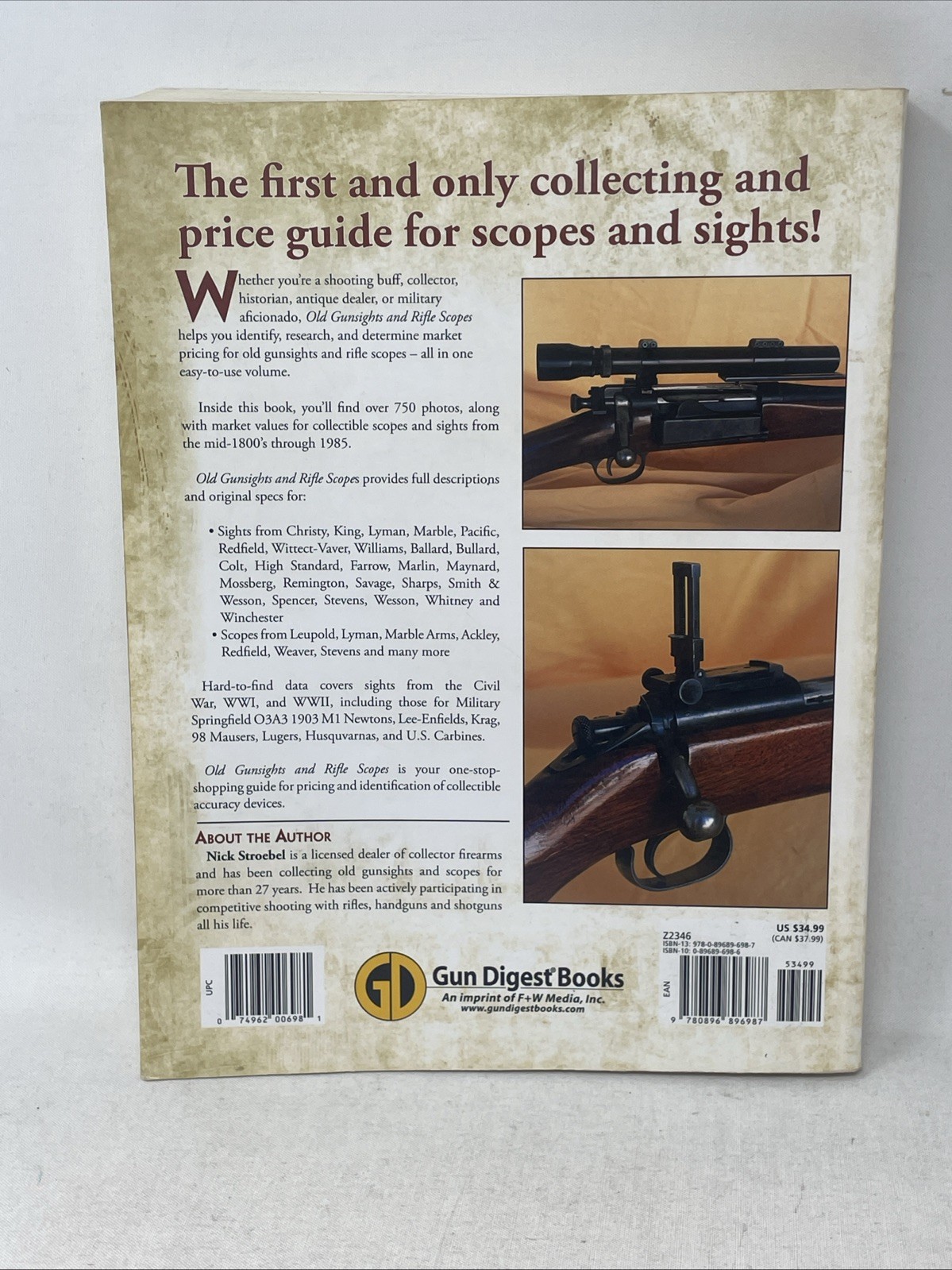 Old Gunsights & Rifle Scopes – Identification & Price Guide Nick Stroebel