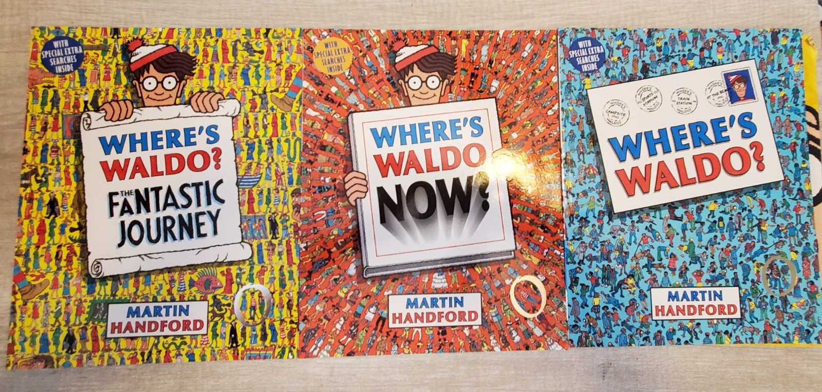 WHERE’S WALDO? THE SUPER SIX! MARTIN HANDFORD SIX BOOKS, A POSTER & extra book