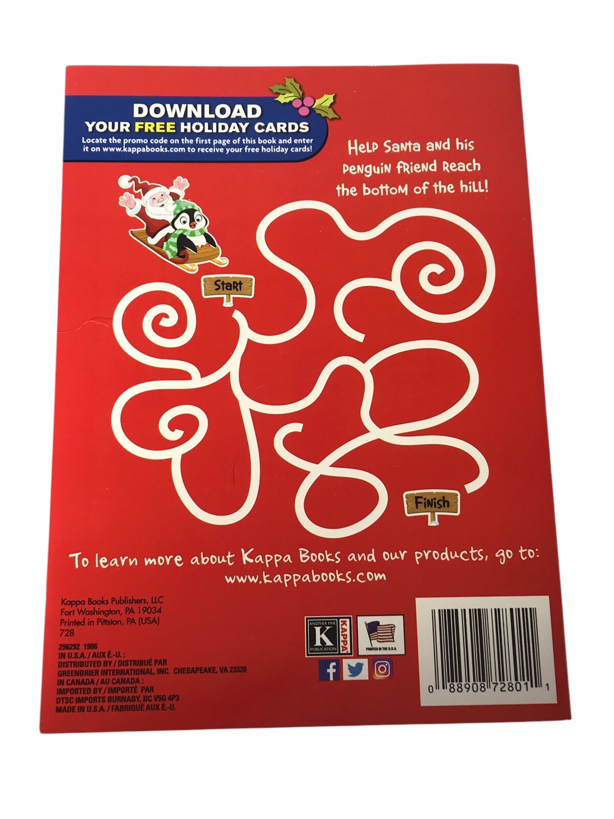 Santa’s Snow Day Jumbo Coloring Activity Book 62 Double-Sized Pages