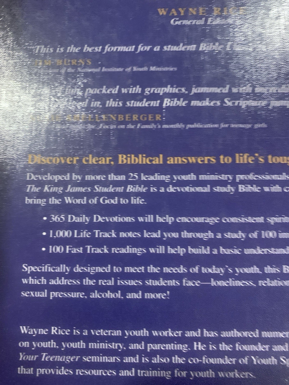 Student Bible by Wayne Rice (2005, Hardcover)