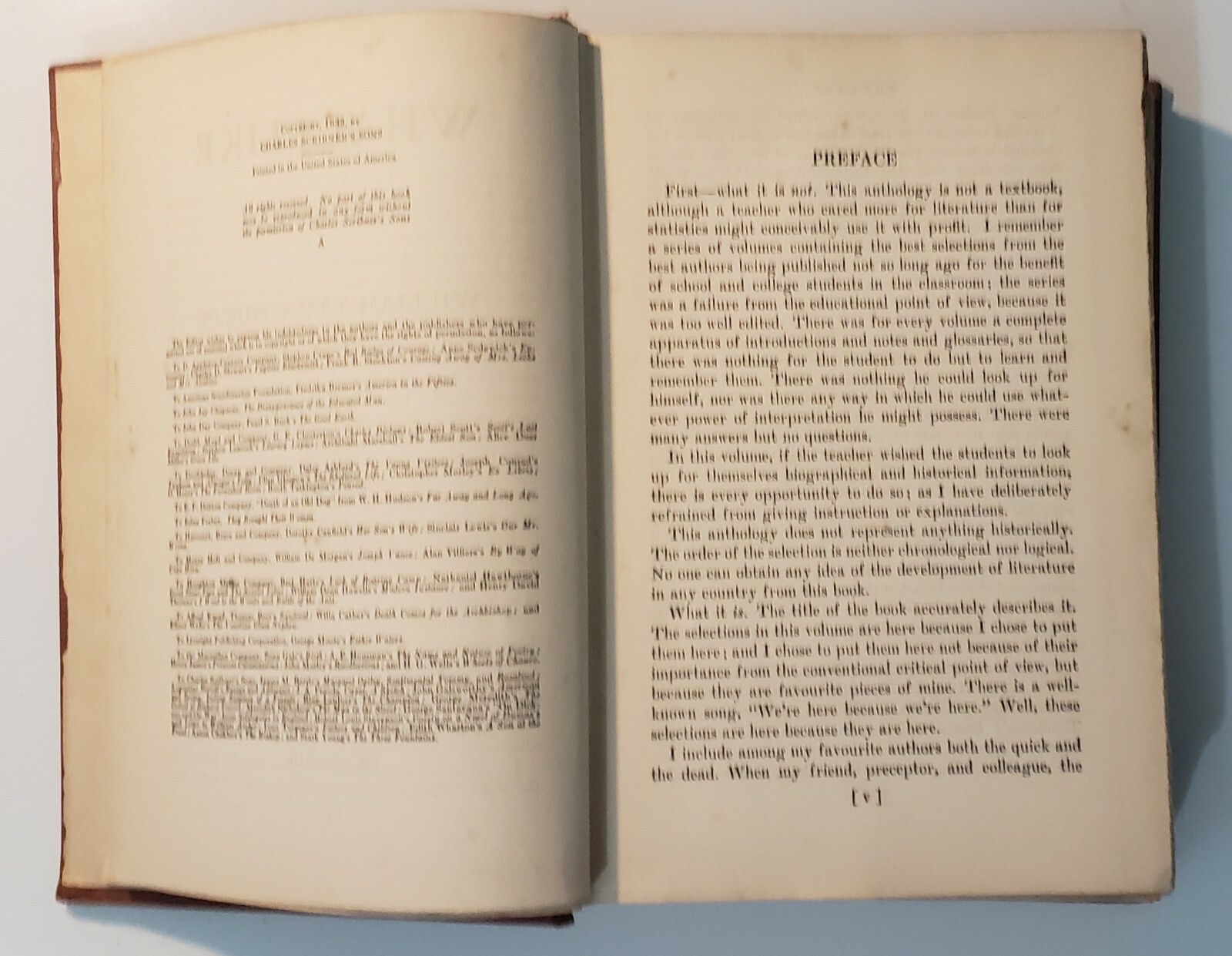 What I Like {In Prose} William Lyon Phelps First Edition 1933 Charles Scribner’s