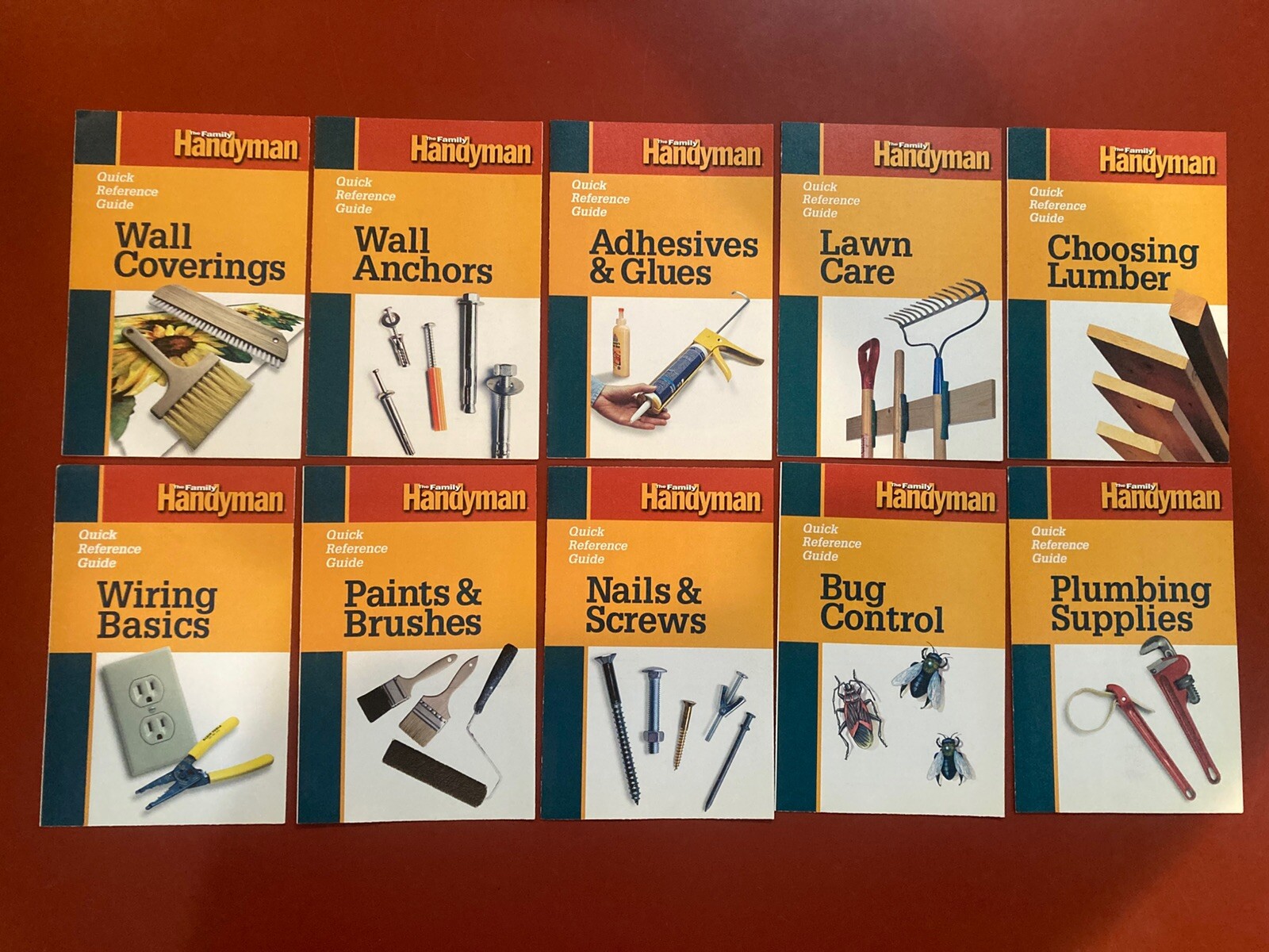 The Family Handyman Quick Reference Guide Pamphlets Ten Various Topics New