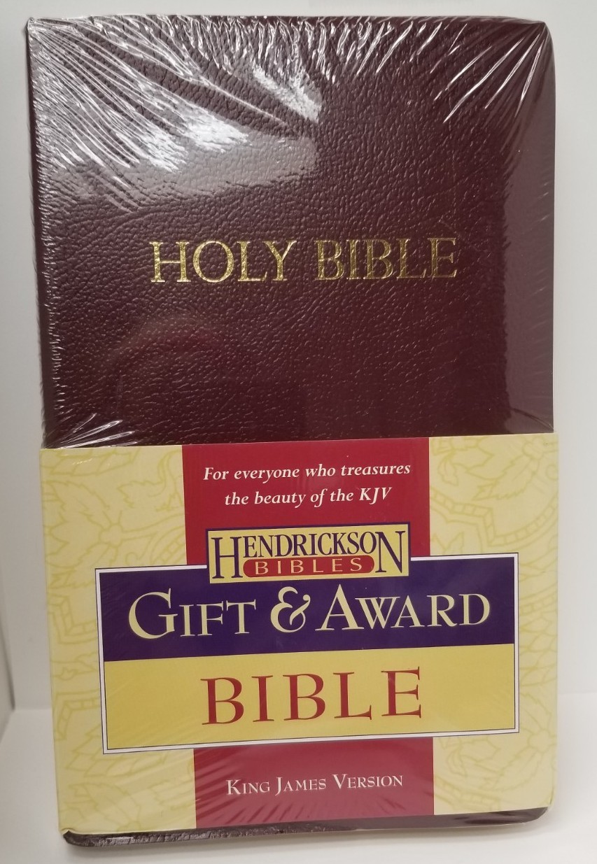 KJV Bible Affordable Gift Award Paperback 5 1/2 x9in Burgundy Hendrickson