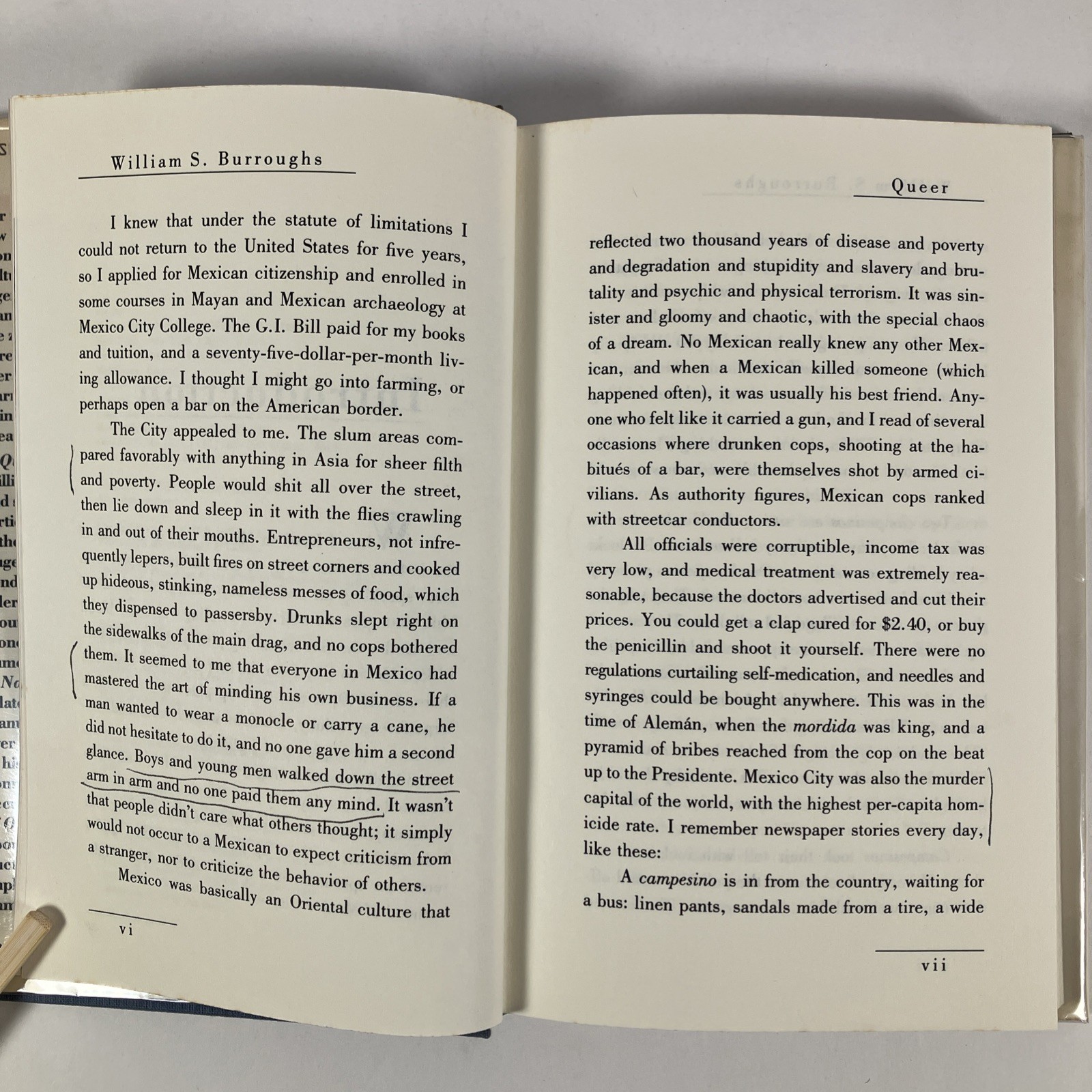 Queer 1985 William Burroughs First edition 1st printing HC DJ clippings heroin