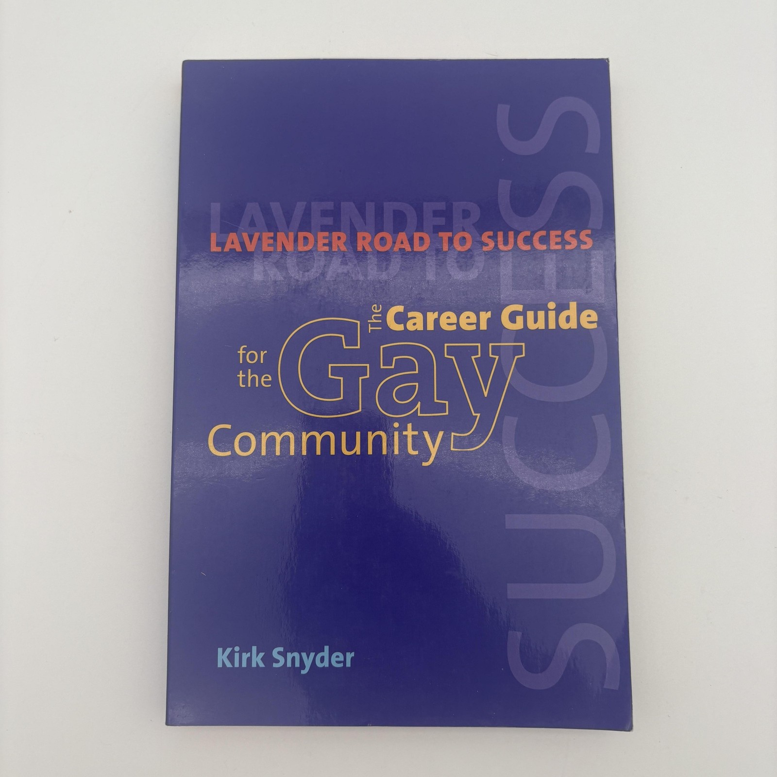 Lavender Road To Success Kirk Snyder Ten Speed Press Blue Trade PB LGBT Career