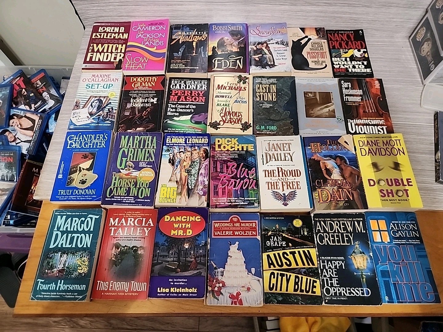 Lot of 28 Assorted Paperback Books, Novels Mixed Genres/Authors/Titles