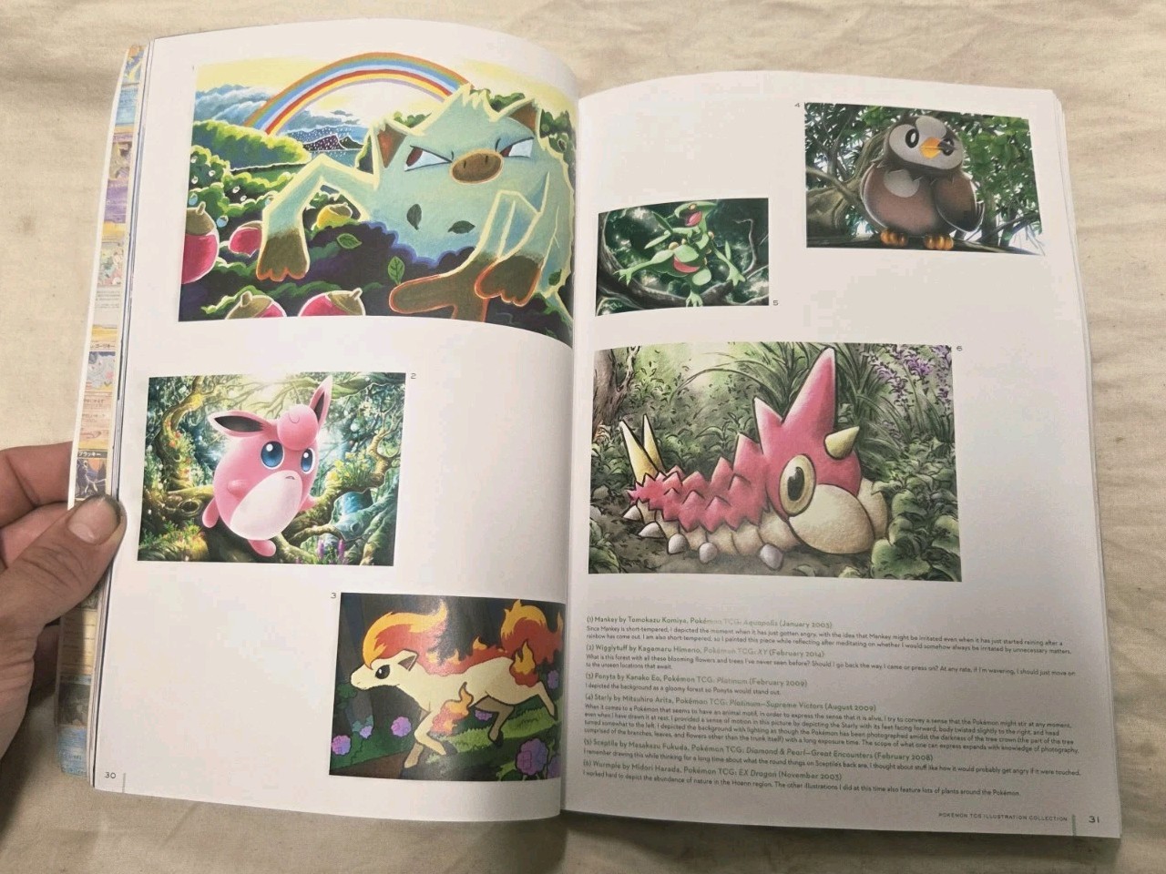Pokemon Trading Card Game Illustration Collection Art Book (2016 Paperback)
