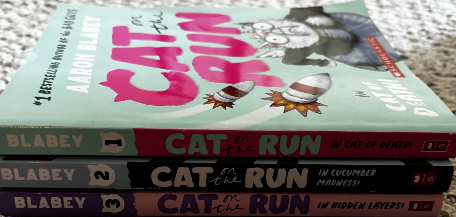 Cat on the Run Series Books 1-3 by Aaron Blabey, Scholastic