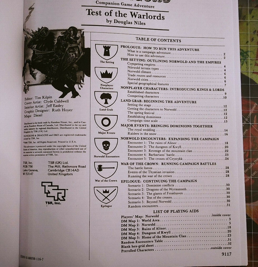 CM1 Test of the Warlords – Dungeons & Dragons – D&D – AD&D