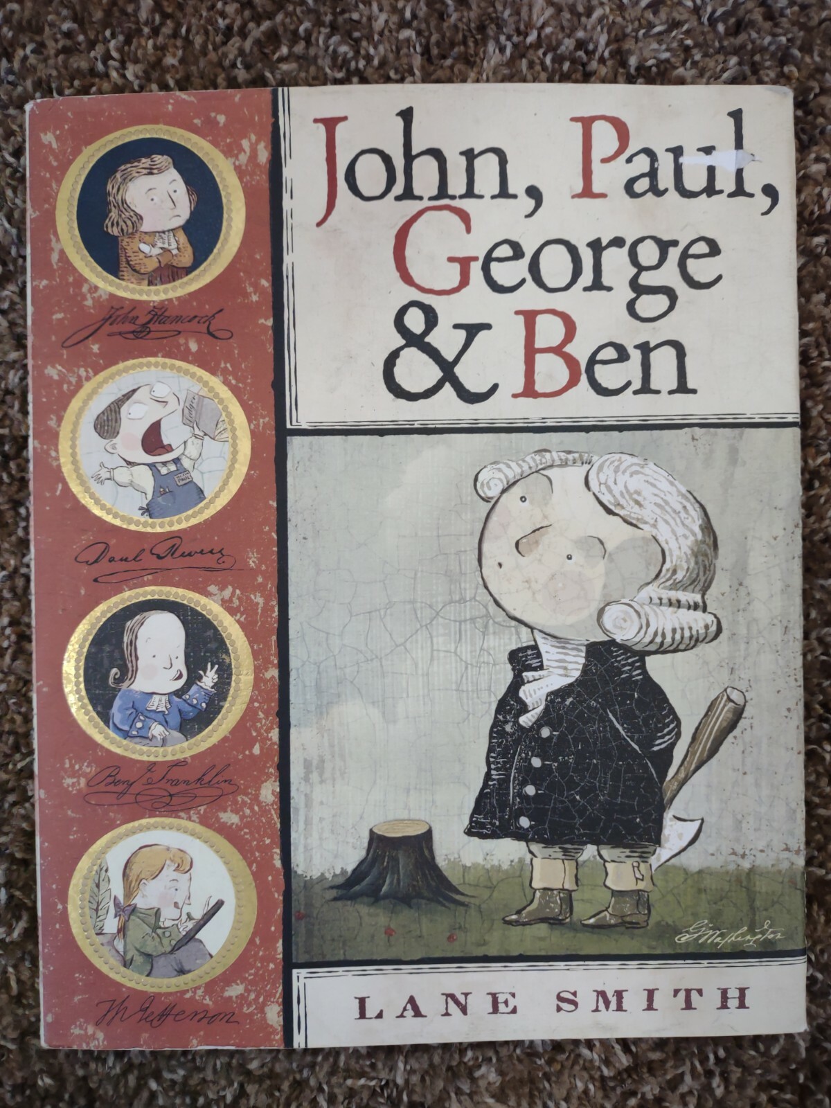John, Paul, George and Ben by Lane Smith (2006, Hardcover)