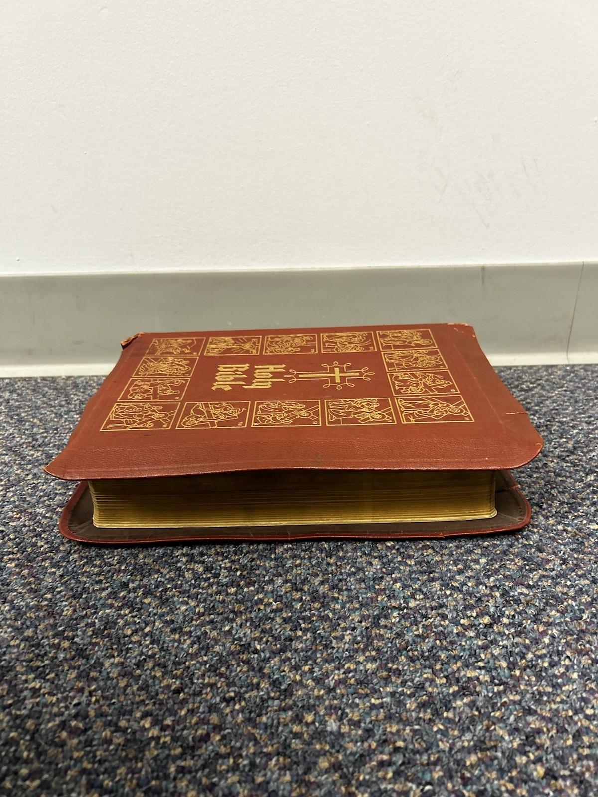 Catholic Home Edition HOLY BIBLE 1950 Red Letter Illustrated John P. O’Connell