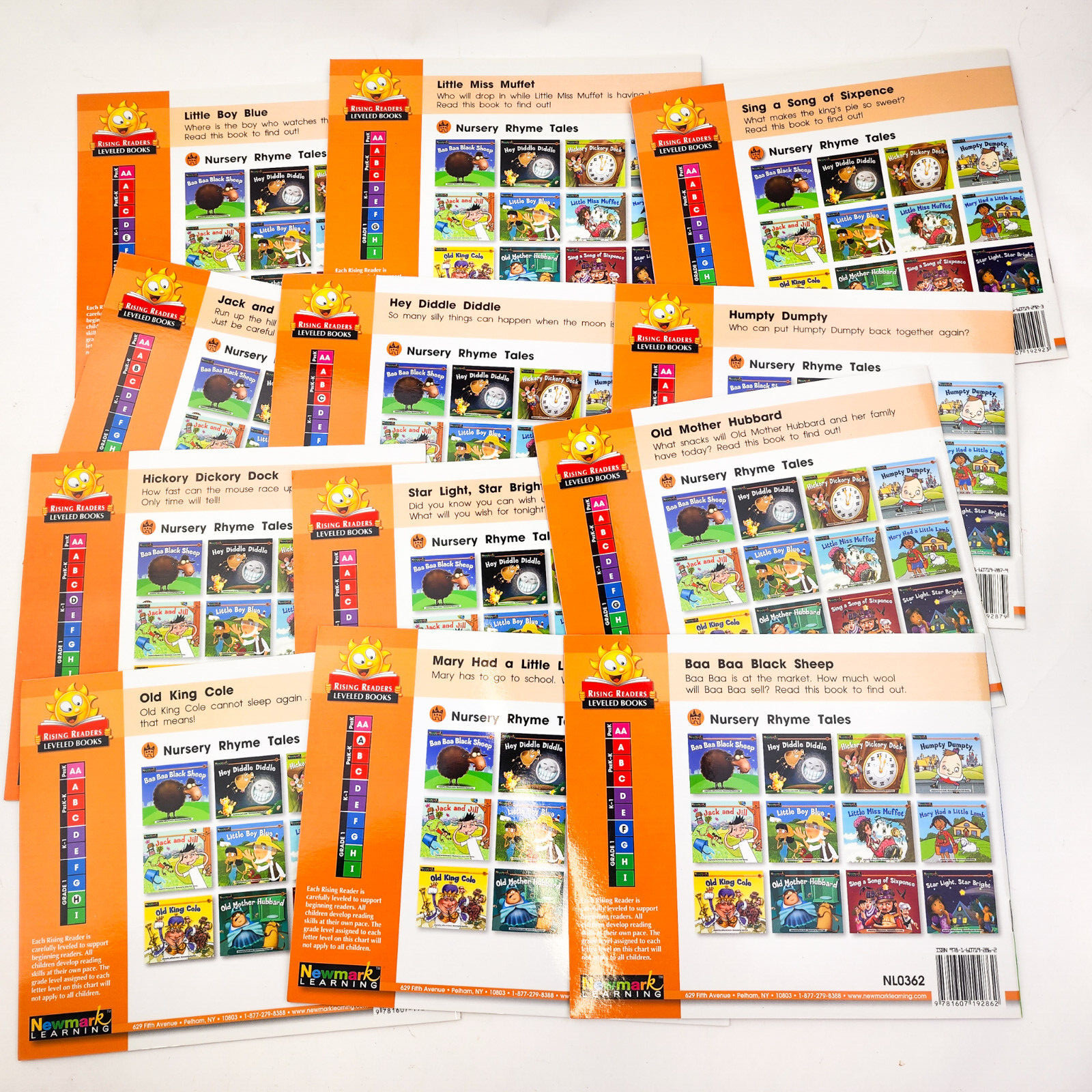 Newmark Learning Rising Readers Leveled Books Nursery Rhyme Tales set of 12 2011