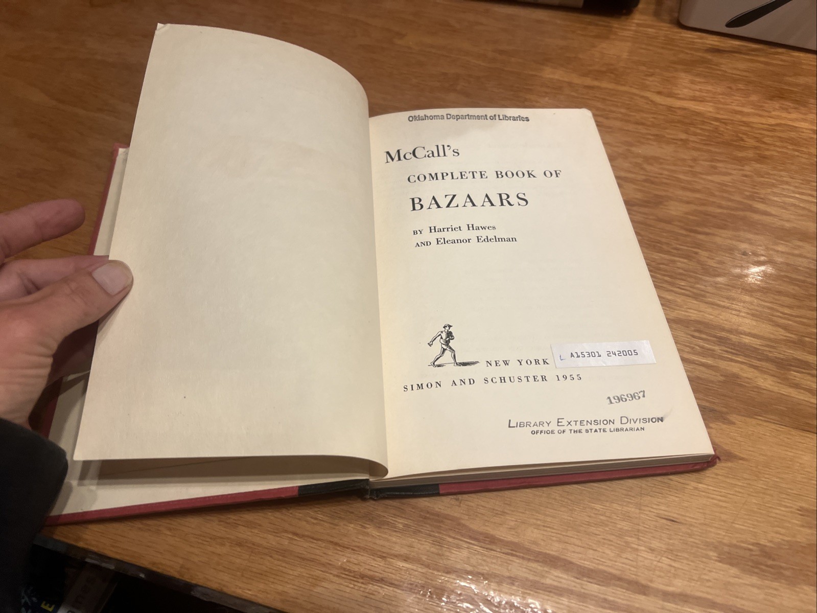 McCall’s Complete Book of Bazaars by Hawes, Edelman 1955 HC