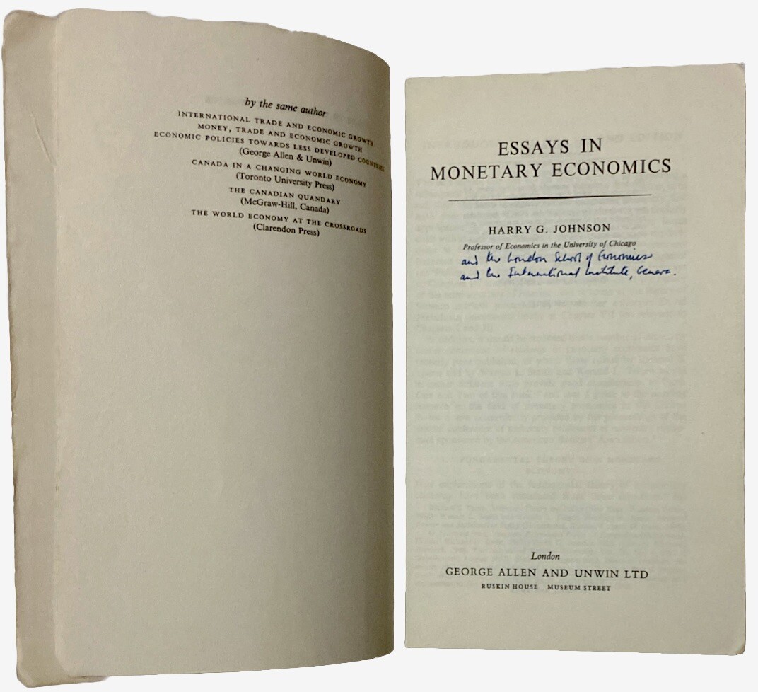 Essays in Monetary Economics (Collected Works of Harry Johnson) by Harry G. Jo..