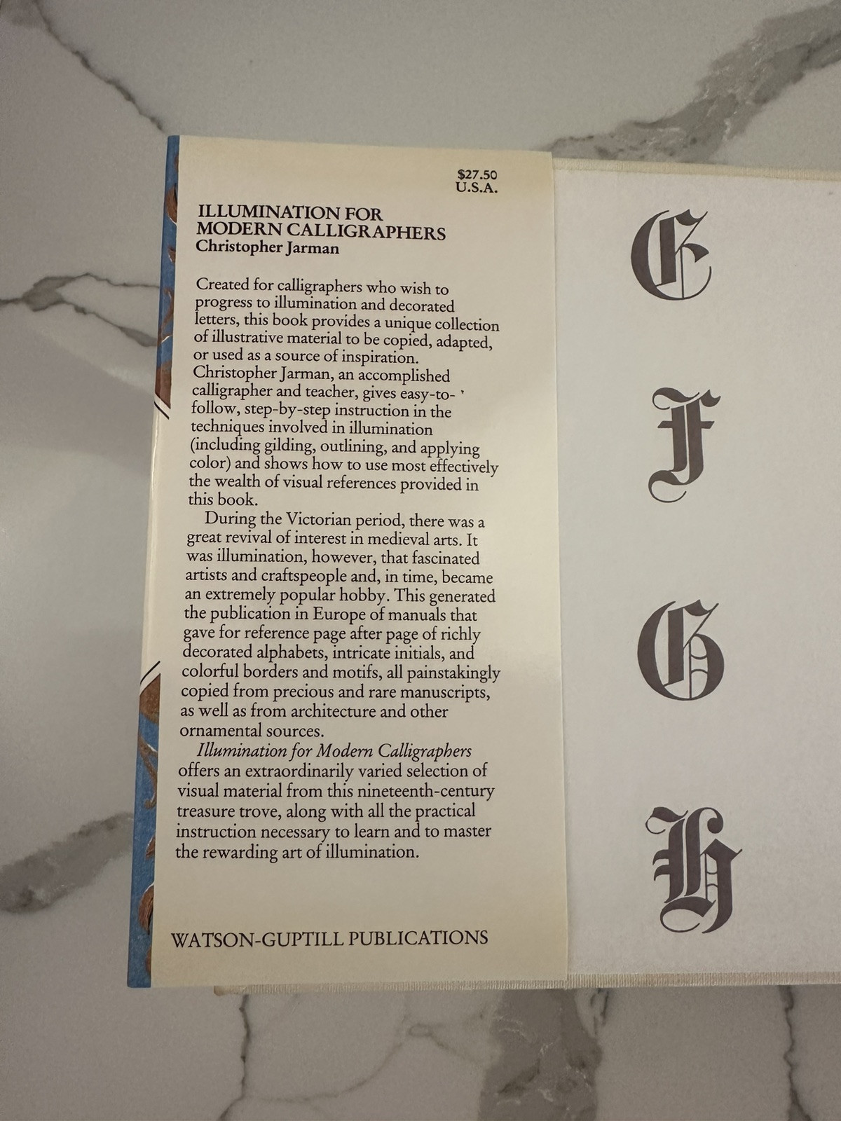 book Illumination for Modern Calligraphers Christopher Jarman First Printng 1988