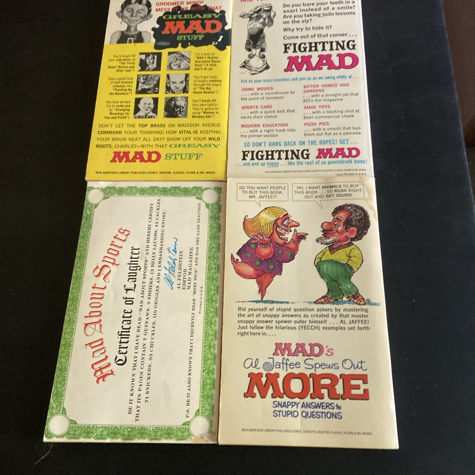 Vintage MAD Magazine Books Lot Of 7 Paperbacks G+ – VG Condition