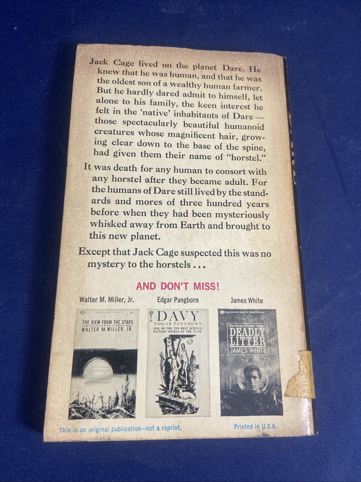 DARE by Philip Jose Farmer (1965 1st edition, 1st Printing) Riverworld