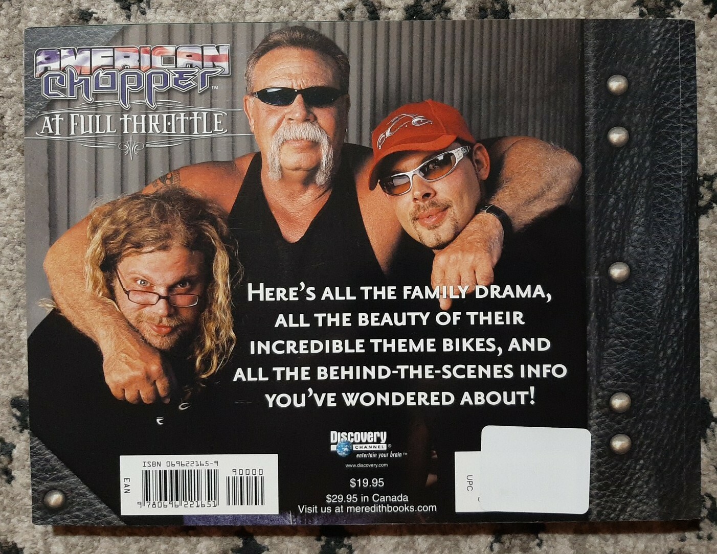 American Chopper at Full Throttle Hardcover Coffee Table Book Larry Erickson