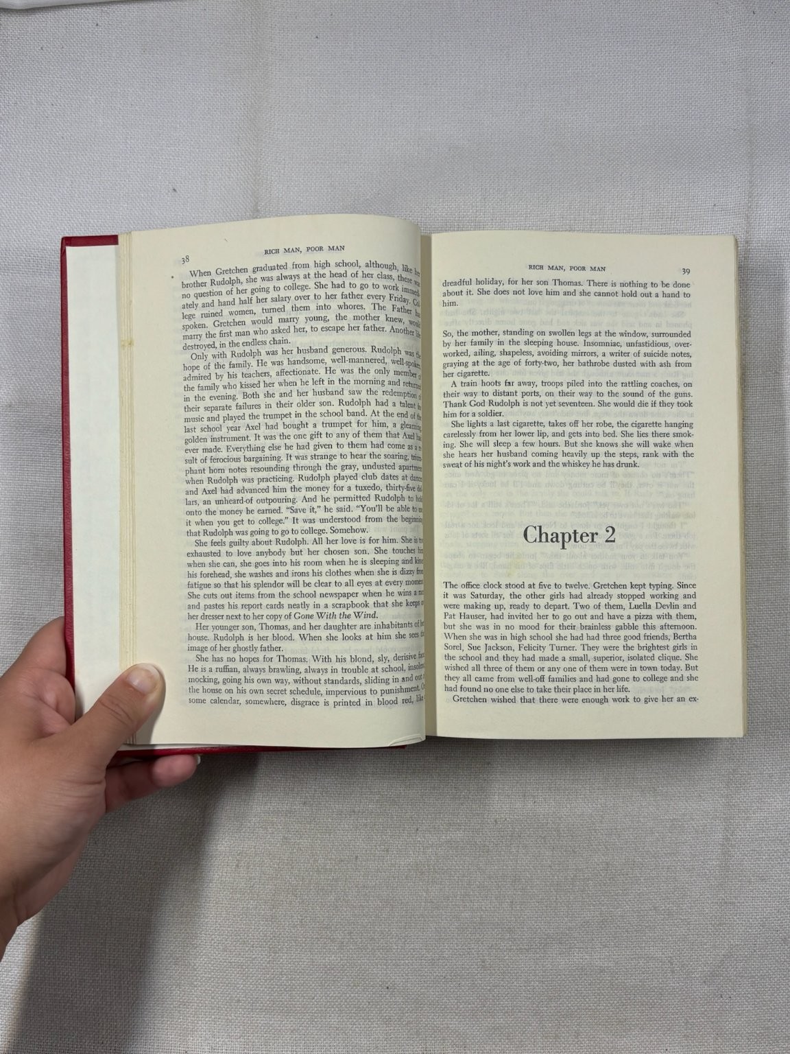 Rich Man, Poor Man Irwin Shaw 1970 First Edition Novel Delacorte Press