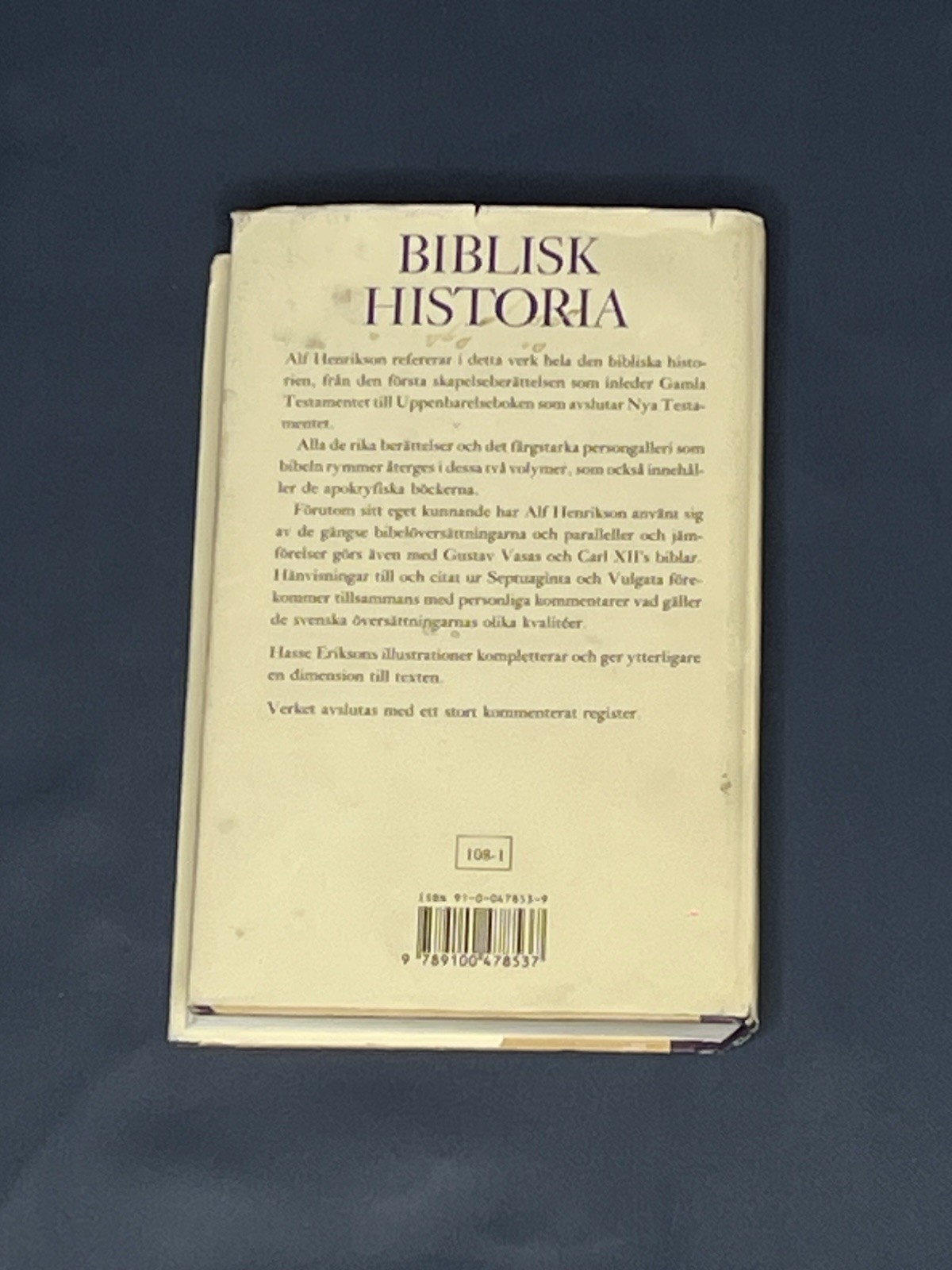 Alf Henrikson Gamla Testamentet Biblisk Historia Teckningar Av Hasse Erikson